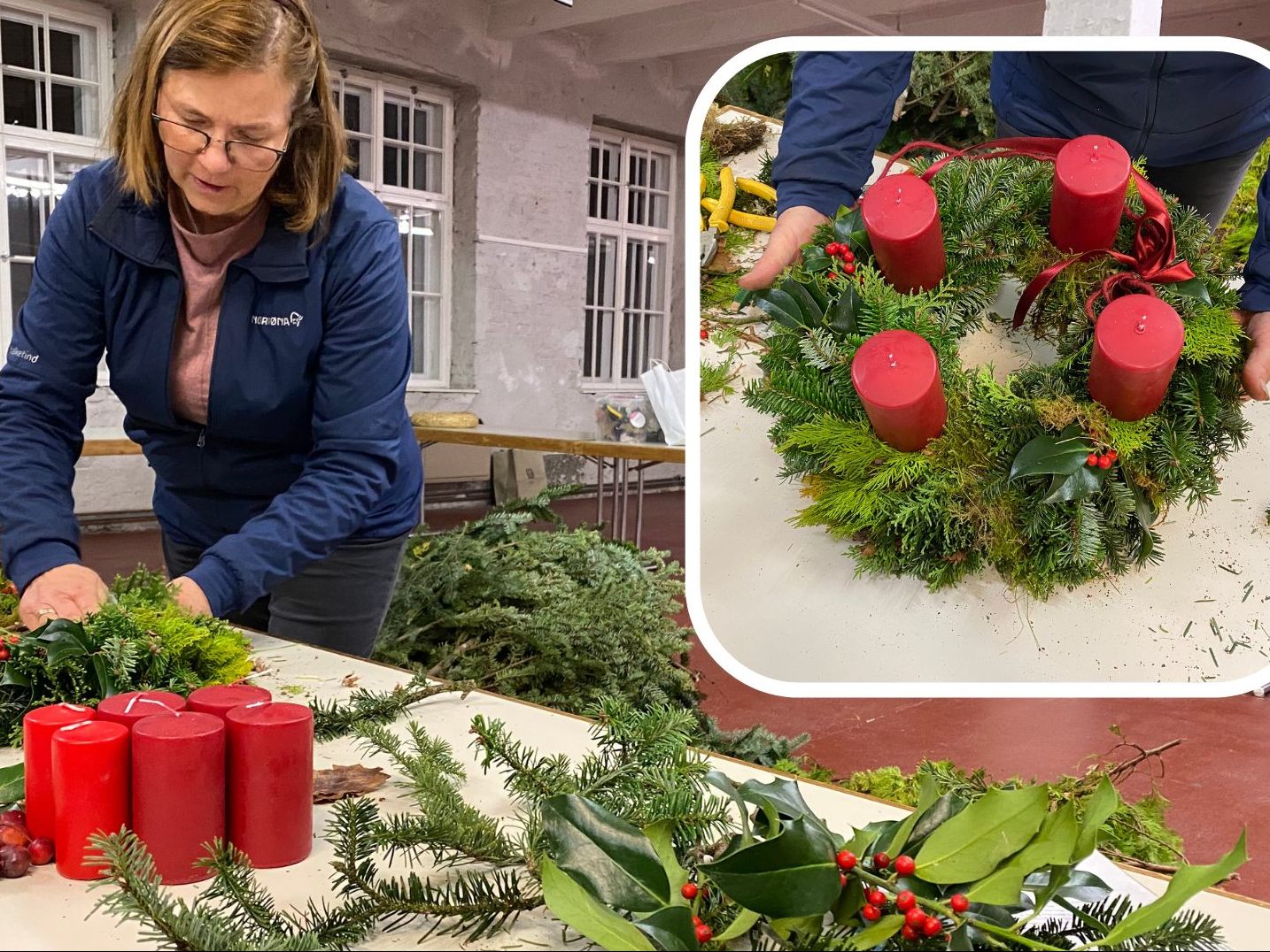 Warum nicht mal den Adventskranz selber machen?