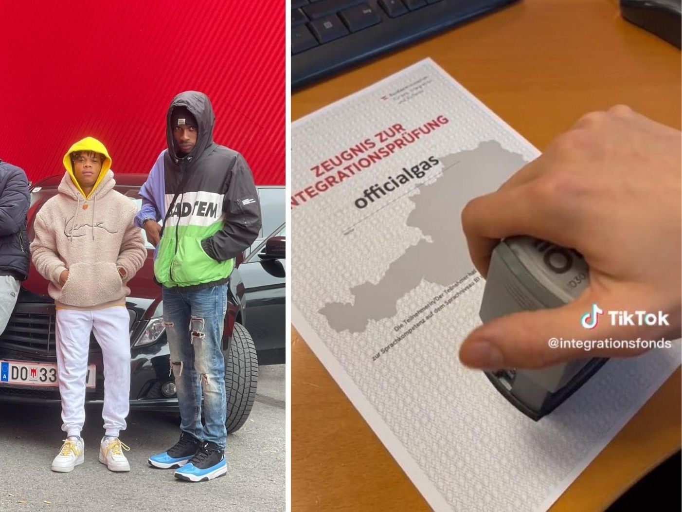 Die Jungs gehen aktuell auf TikTok viral.