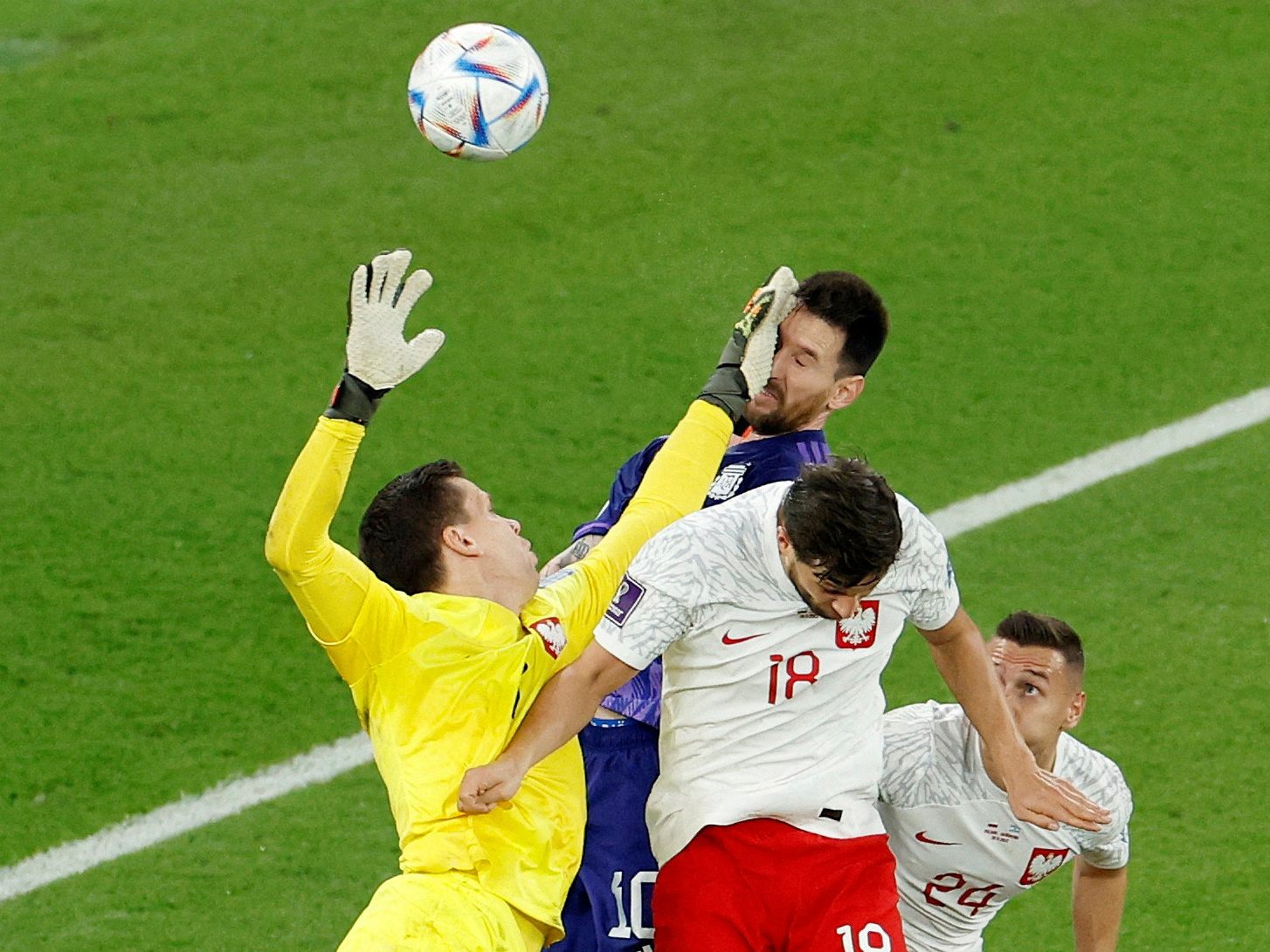 Argentinien siegte bei der Fußball-WM in Katar gegen Polen.