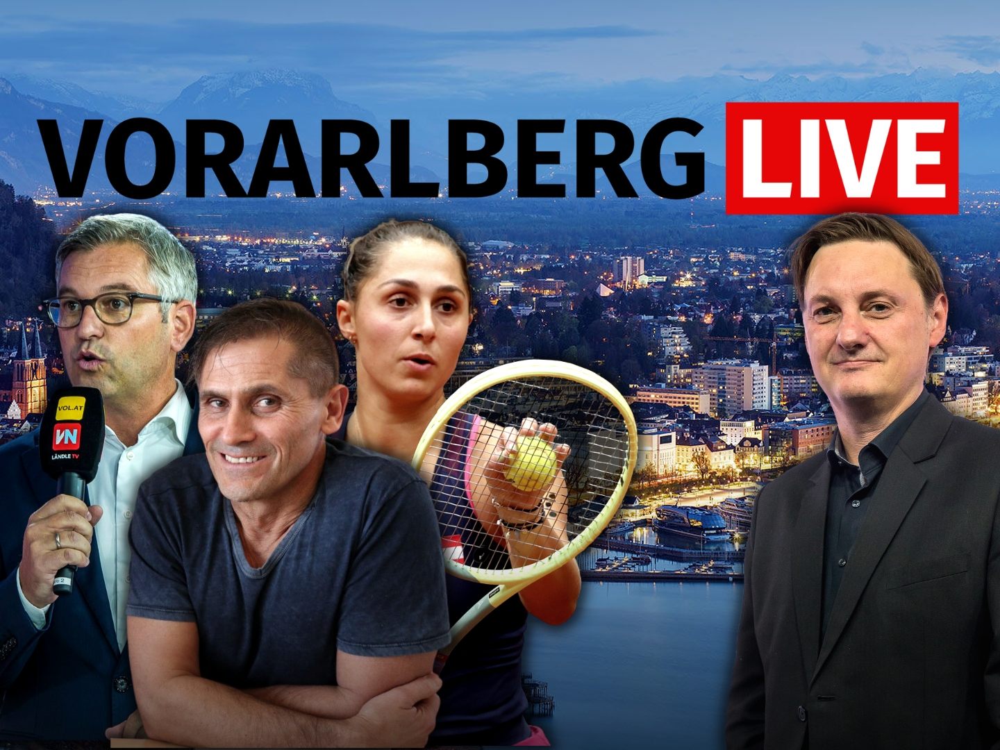 Am Freitag zu Gast: Magnus Brunner, Christian Adam, Tamira Paszek.