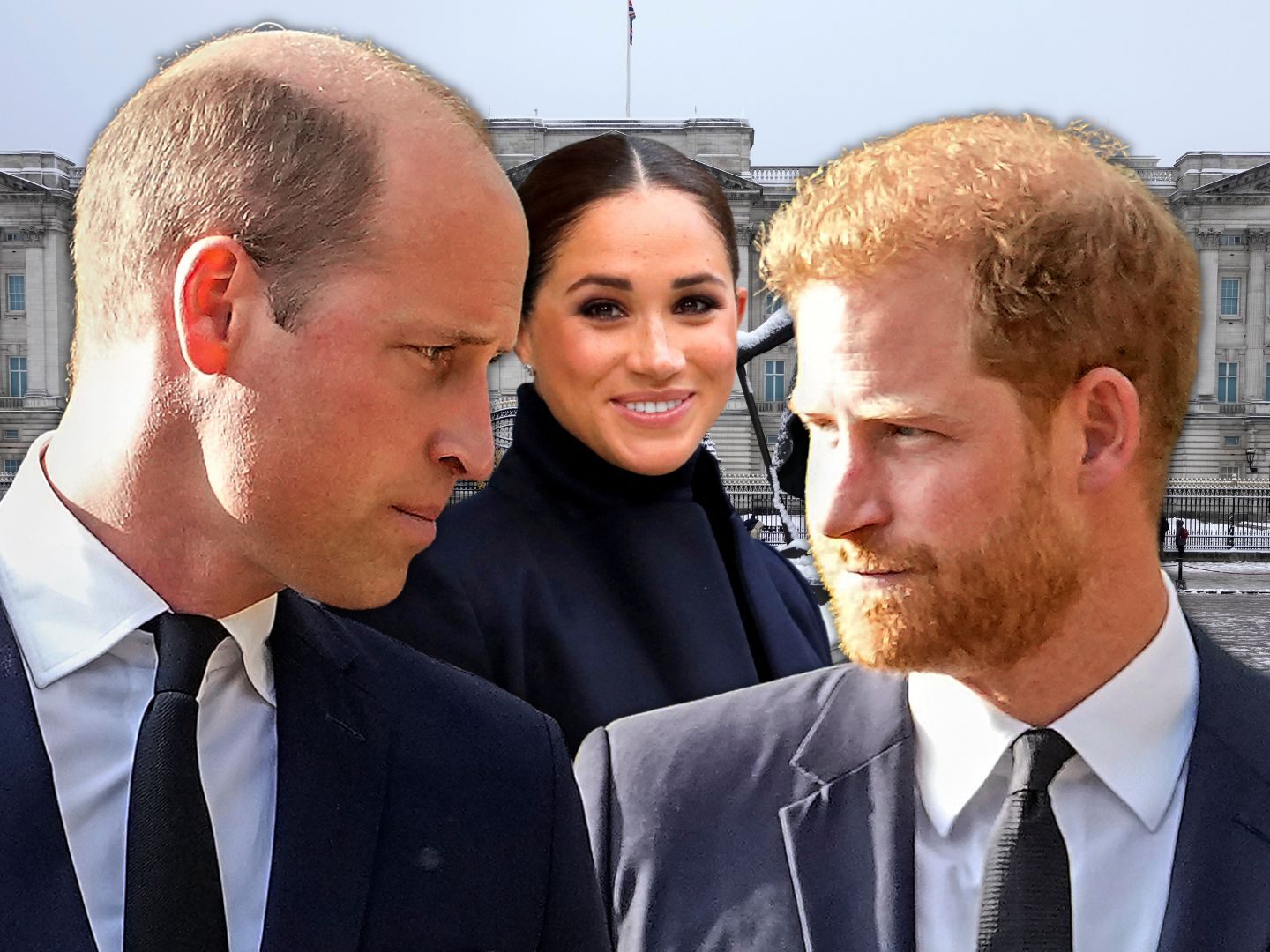 Oft ein Streitgrund für William und Harry: Herzogin Meghan. (Fotomontage)