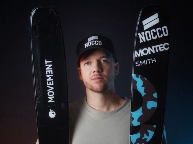 Freeskier Fabio Studer am Samstag im Klubhaus.