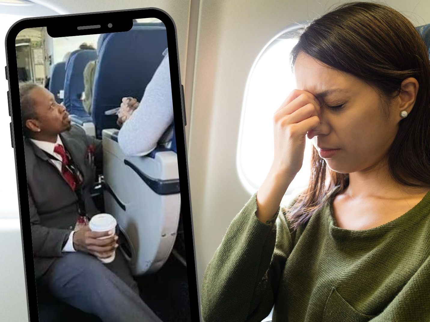 Dieser Flugbegleiter geht viral.