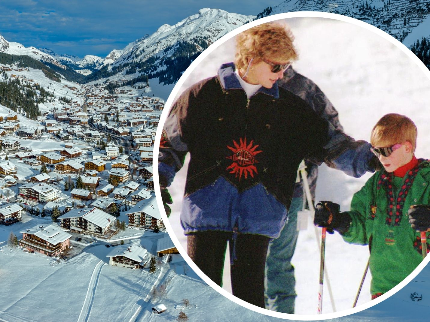 Schon als Kind verbrachte Harry mit seiner Mutter Diana so manchen Ski-Urlaub in Lech.