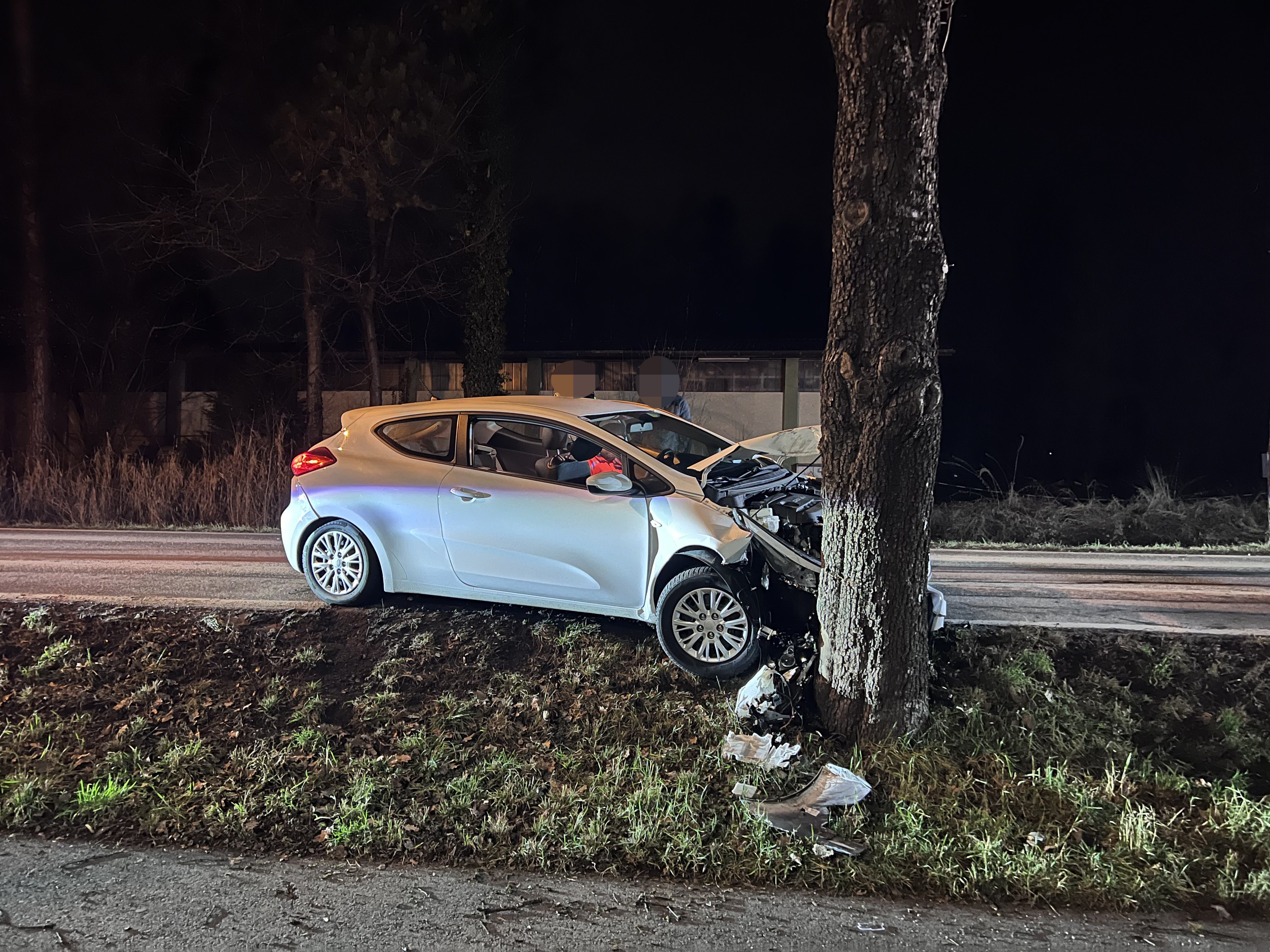 Zu einem Verkehrsunfall kam es in der Nacht von Freitag auf Samtag in Dornbirn.