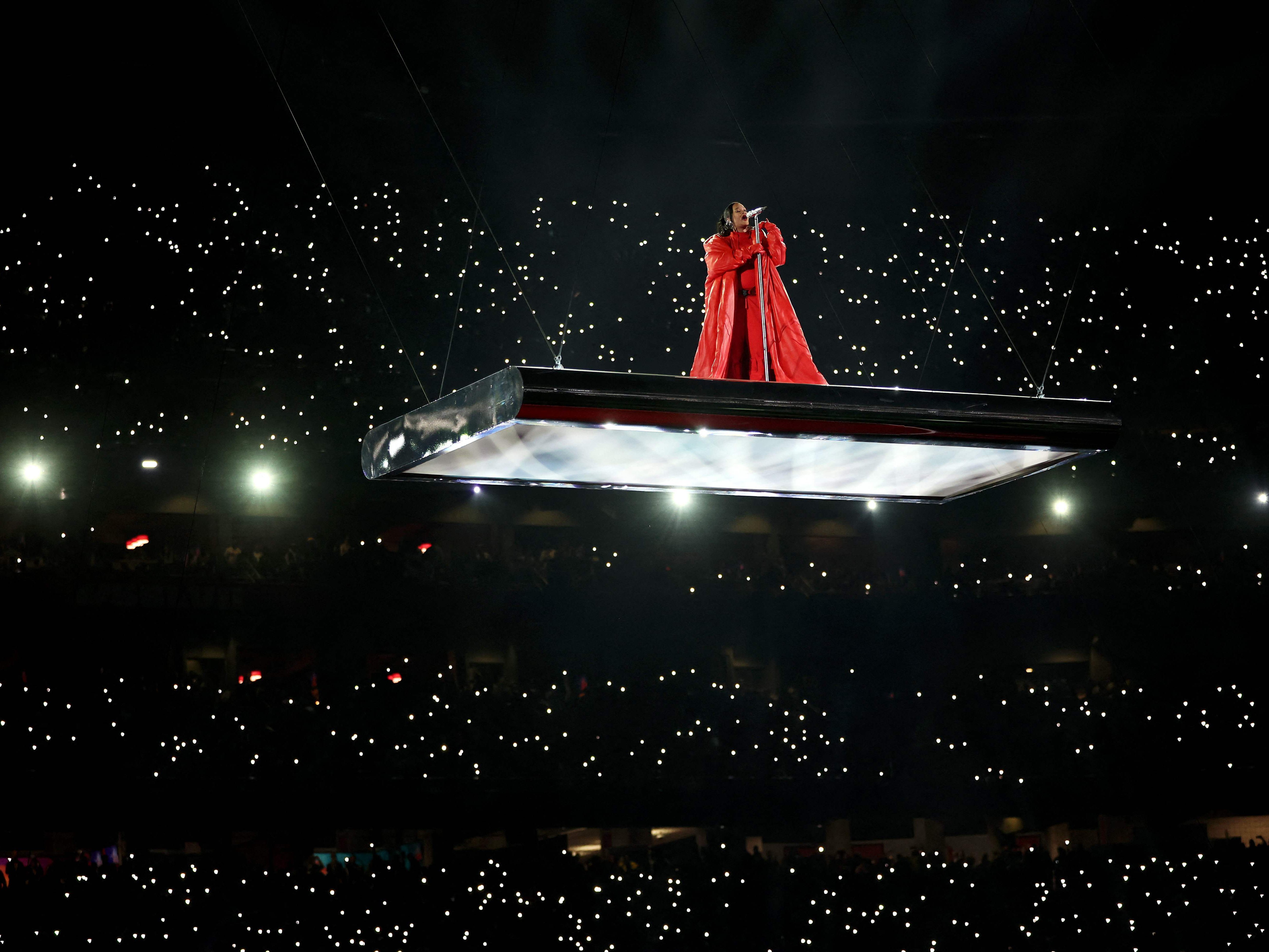 Rihanna bei der Halbzeitshow.