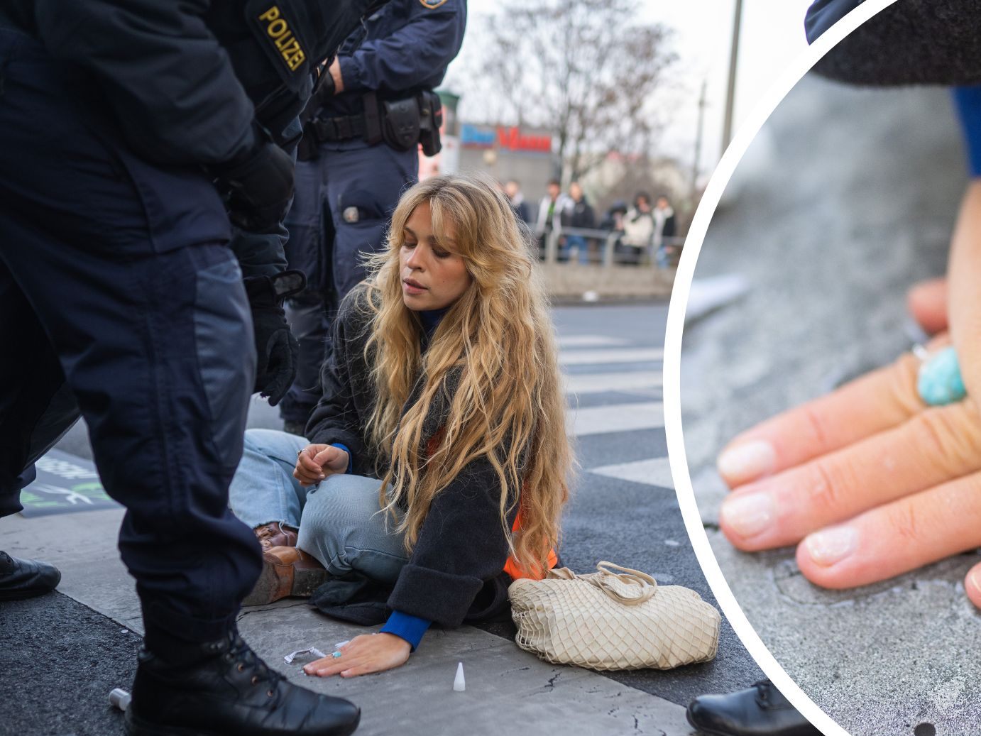 Die Klima-Aktivisten der "Letzten Generation" kritisieren das Vorgehen der Polizei bei der Aktion am Donnerstag in Wien.