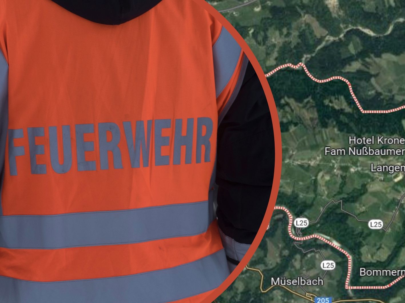 Glimmbrand in Langenegg.