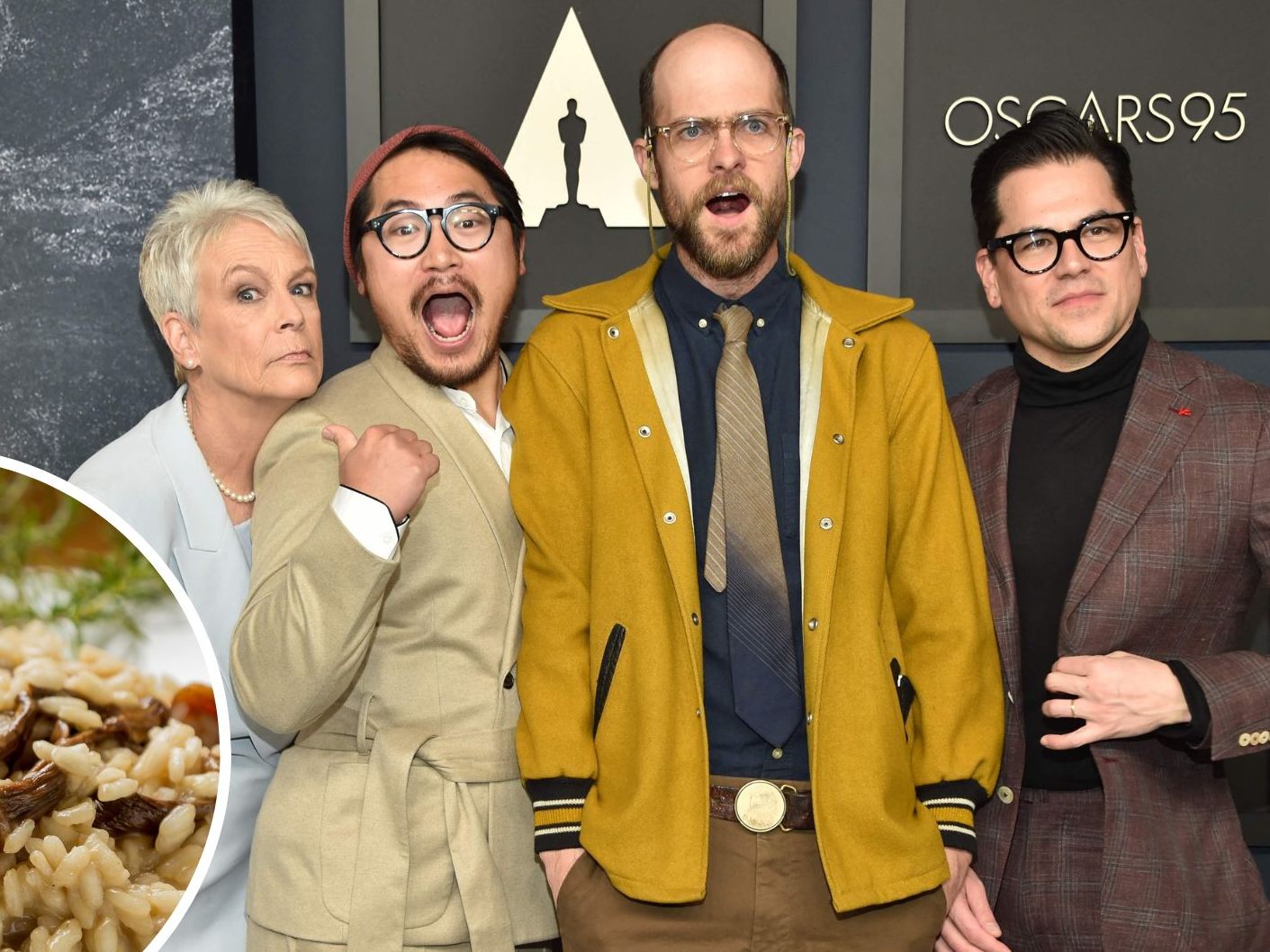 F+r die Stars gabs beim Oscar-Luncheon am Montag Pilz-Risotto.