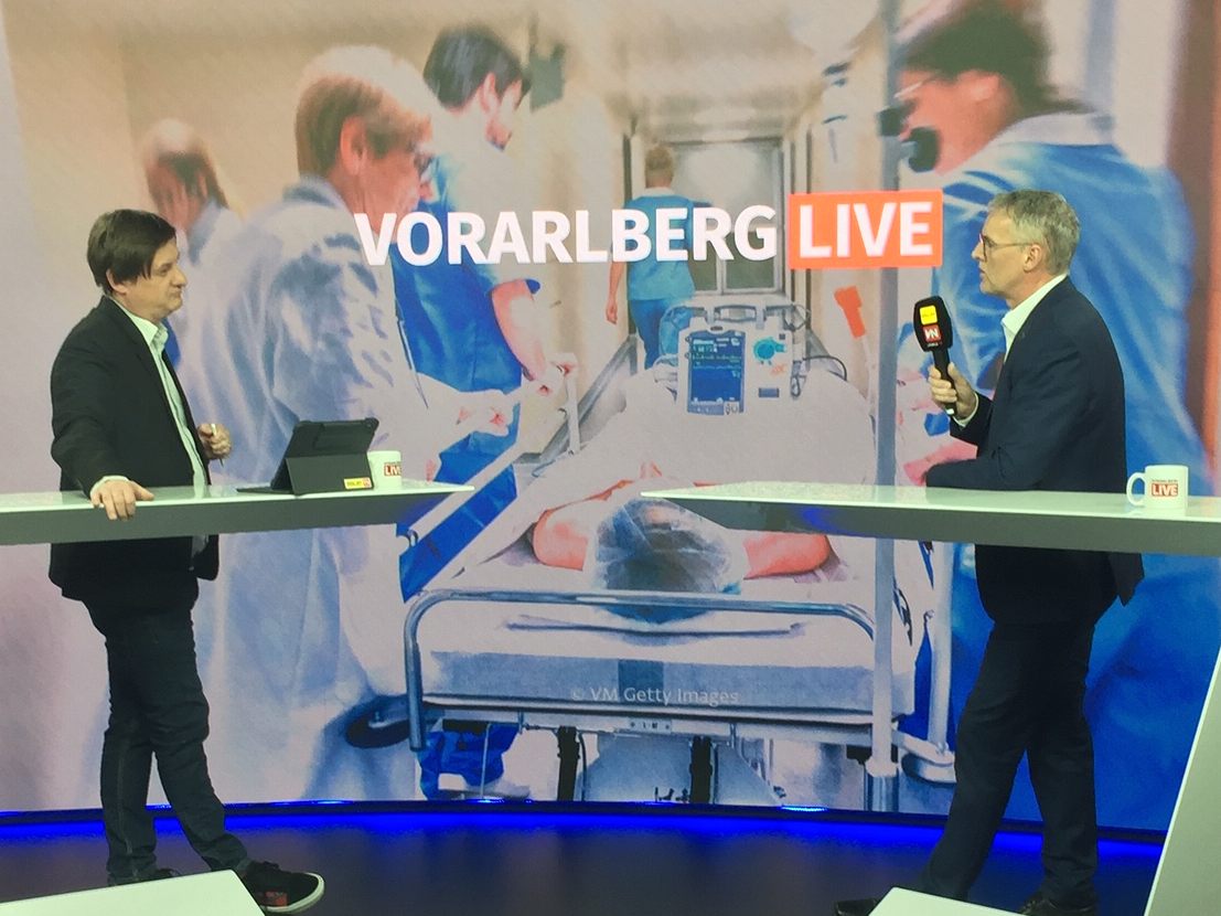 Marc Springer und Mario Wölbitsch im Gespräch.