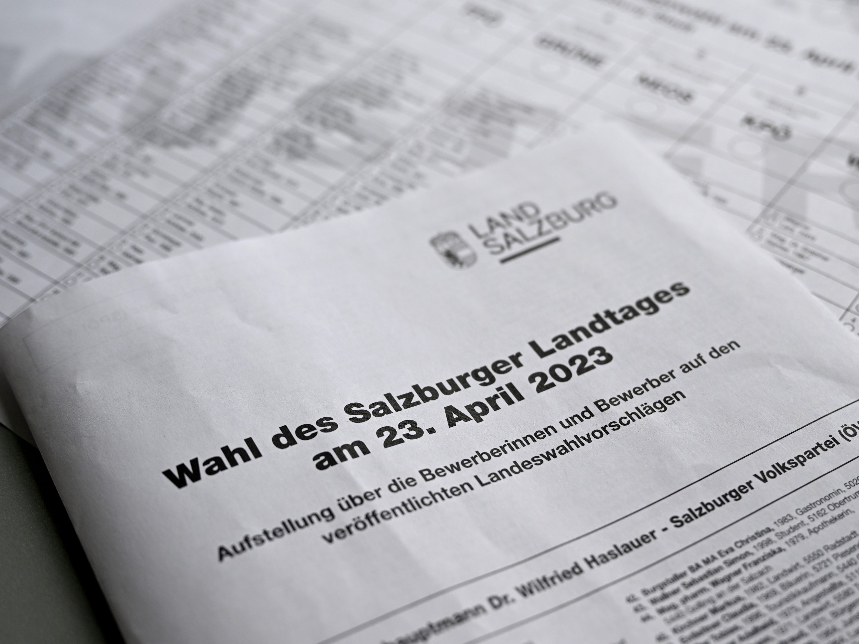 Die Landtagswahl in Salzburg findet am 23. April statt.