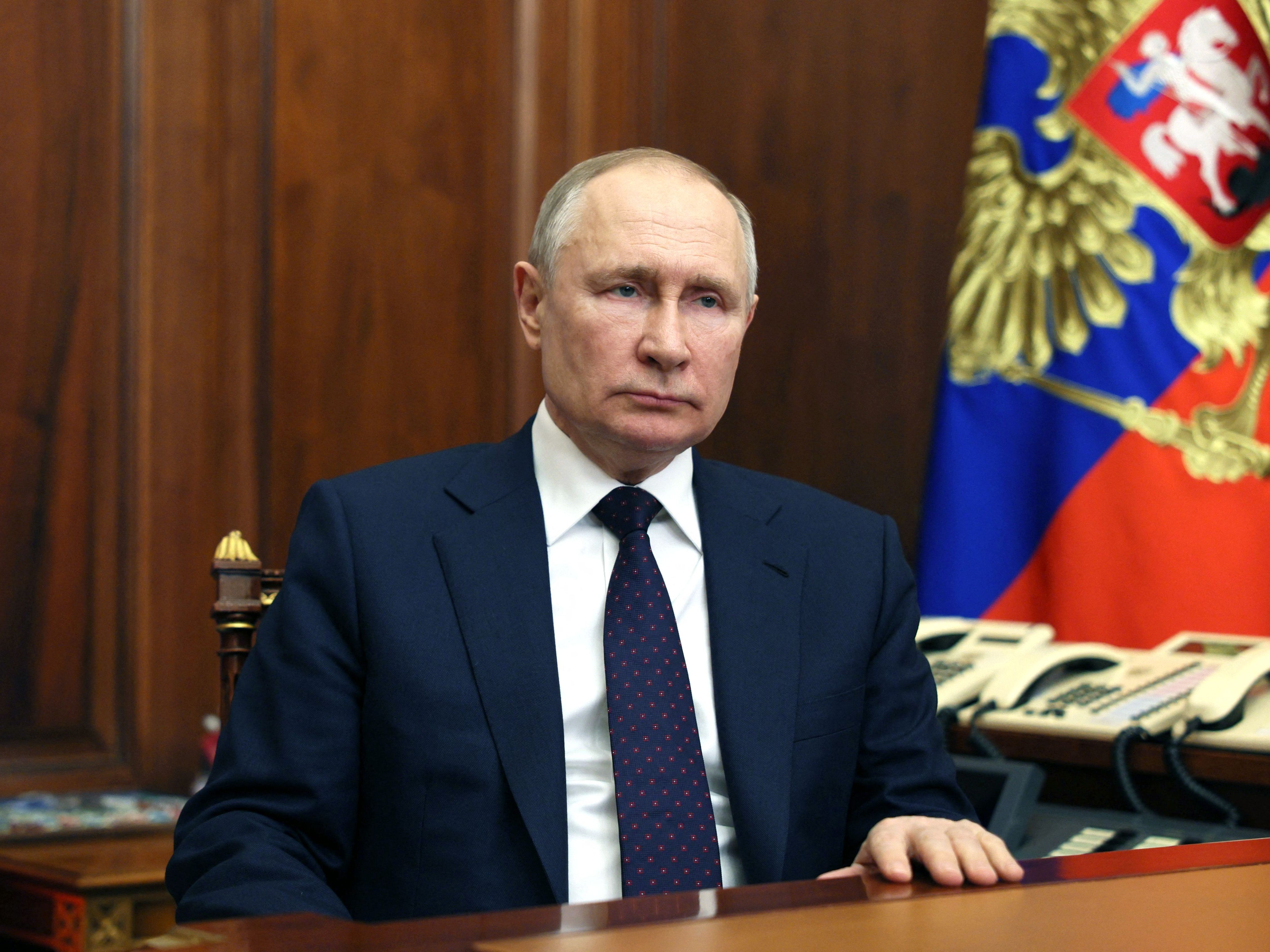 Putin setzt weiterhin auf Drohgebärden.