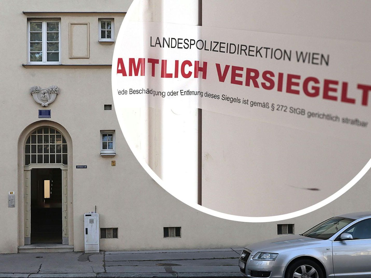 In diesem Gebäude hat sich die schreckliche Tat zugetragen.