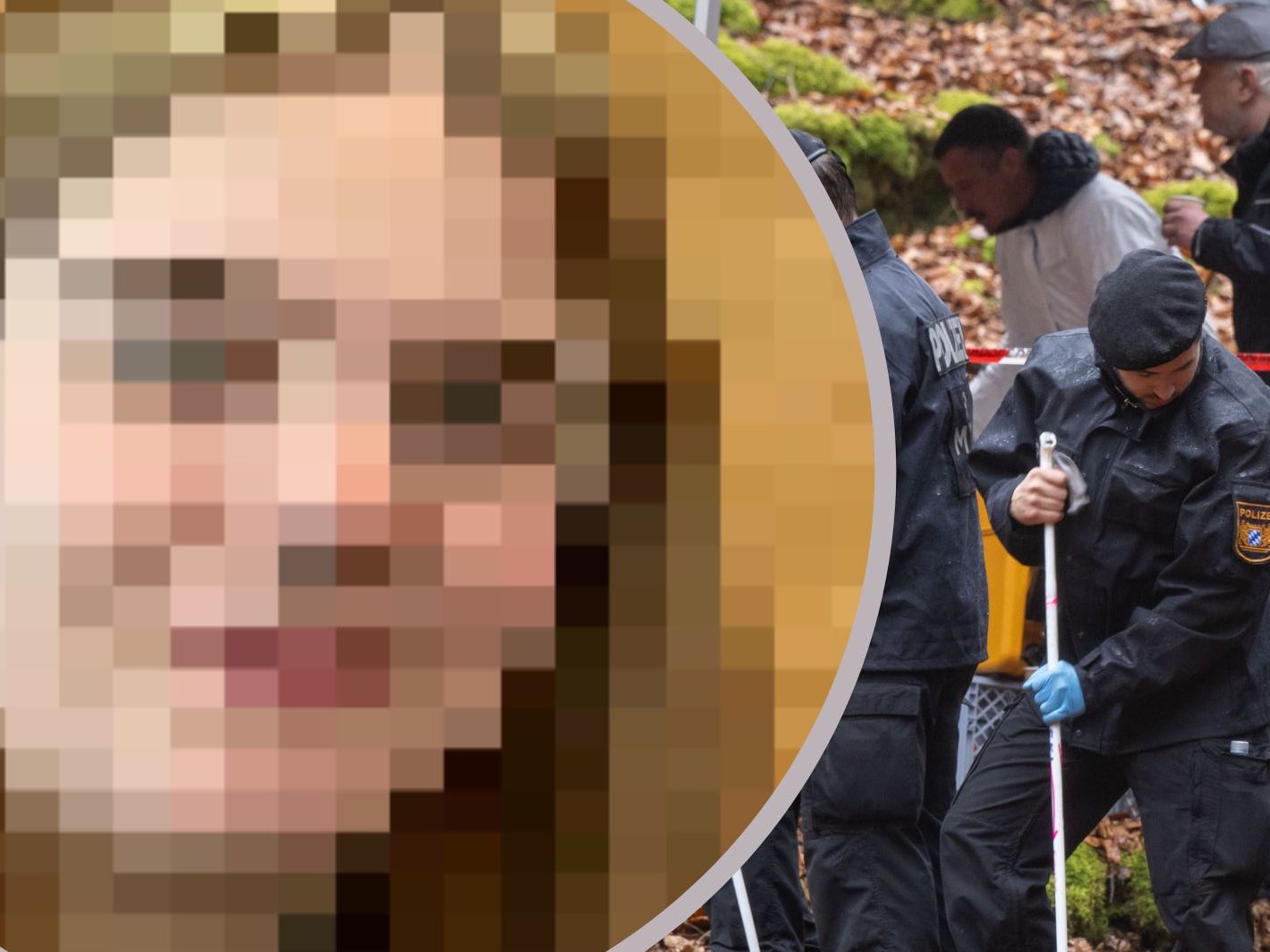 Die Polizei durchkämmt verschiedene Waldstücke nach der vermissten Jasmin.