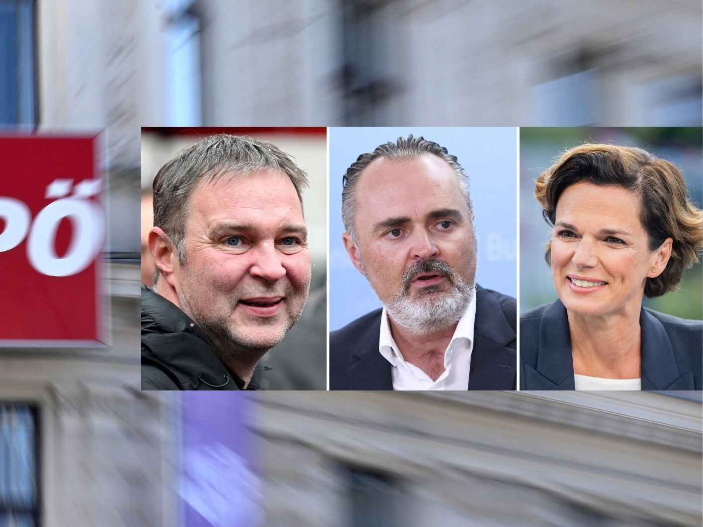 Andreas Babler, Hans Peter Doskozil, Pamela Rendi-Wagner.