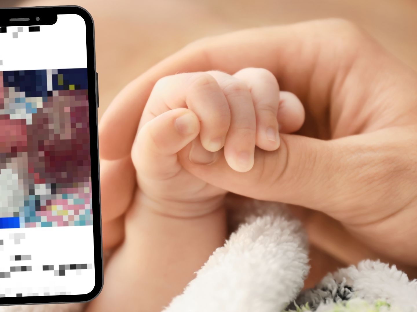 Der Tumor hatte mit zwei Kilogramm ein Viertel des Körpergewichts des Babys.