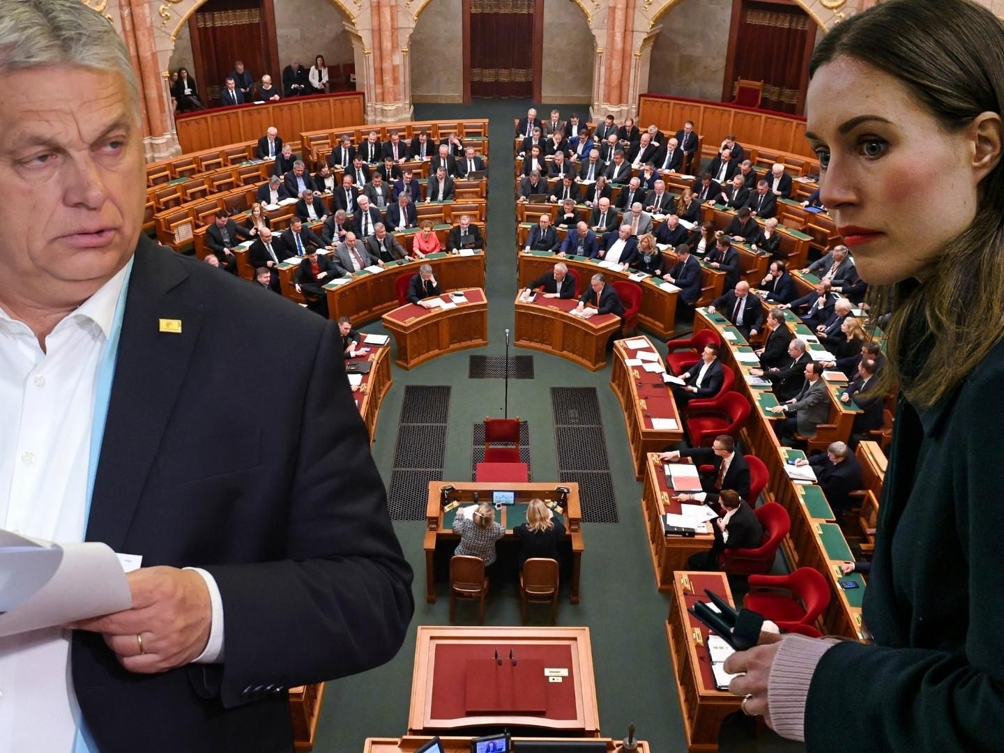 Die Regierung von Viktor Orban nach eigenen Angaben neben Finnland (im Bild Ministerprsidentin Sanna Marin) auch Schweden in der NATO sehen.