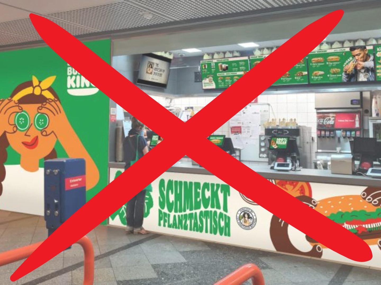 Das vegane Burger-King-Restaurant muss schließen.