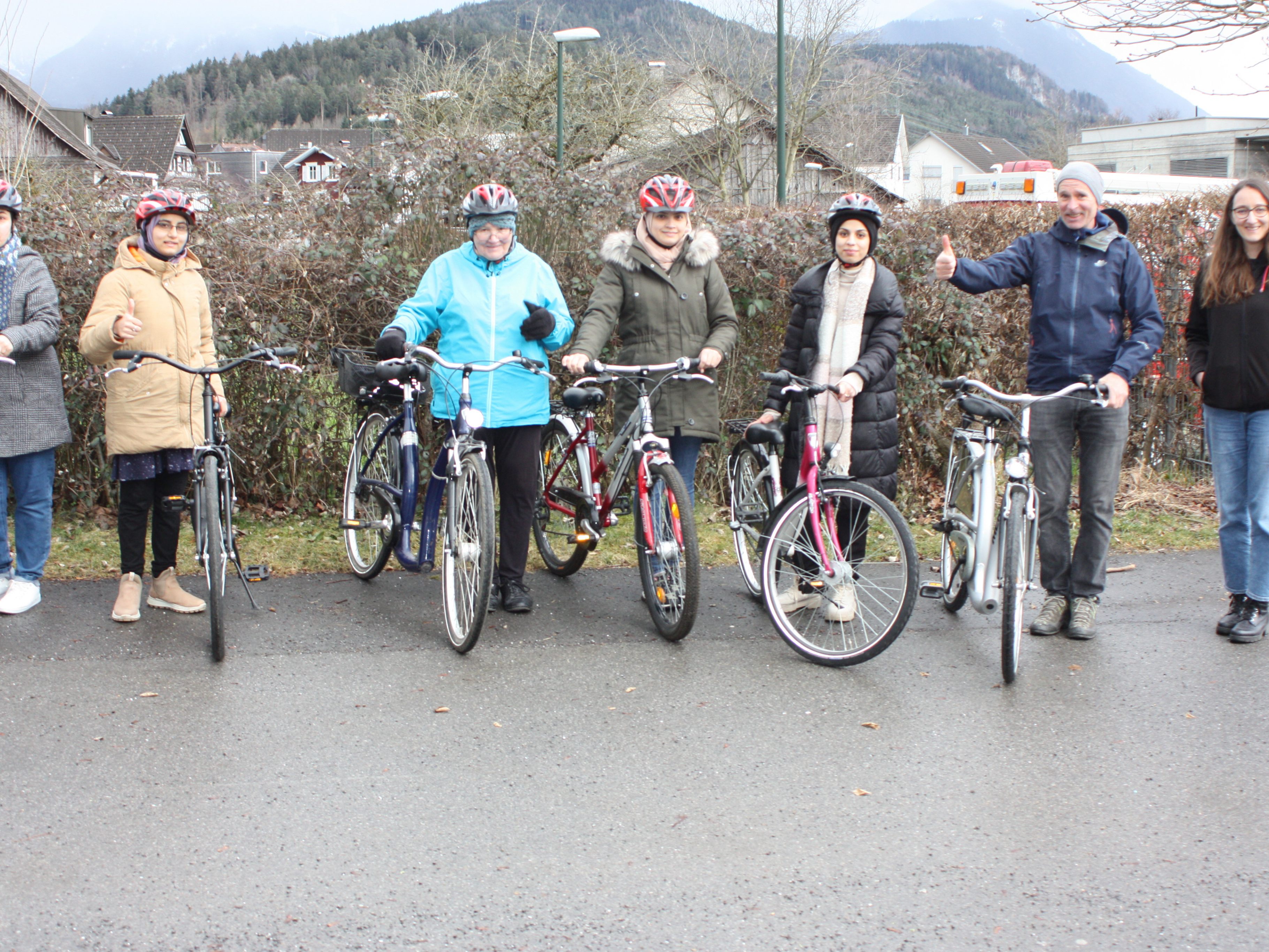 Der Fahrradkurs in Rankweil ist speziell für die ausländischen Frauen.
