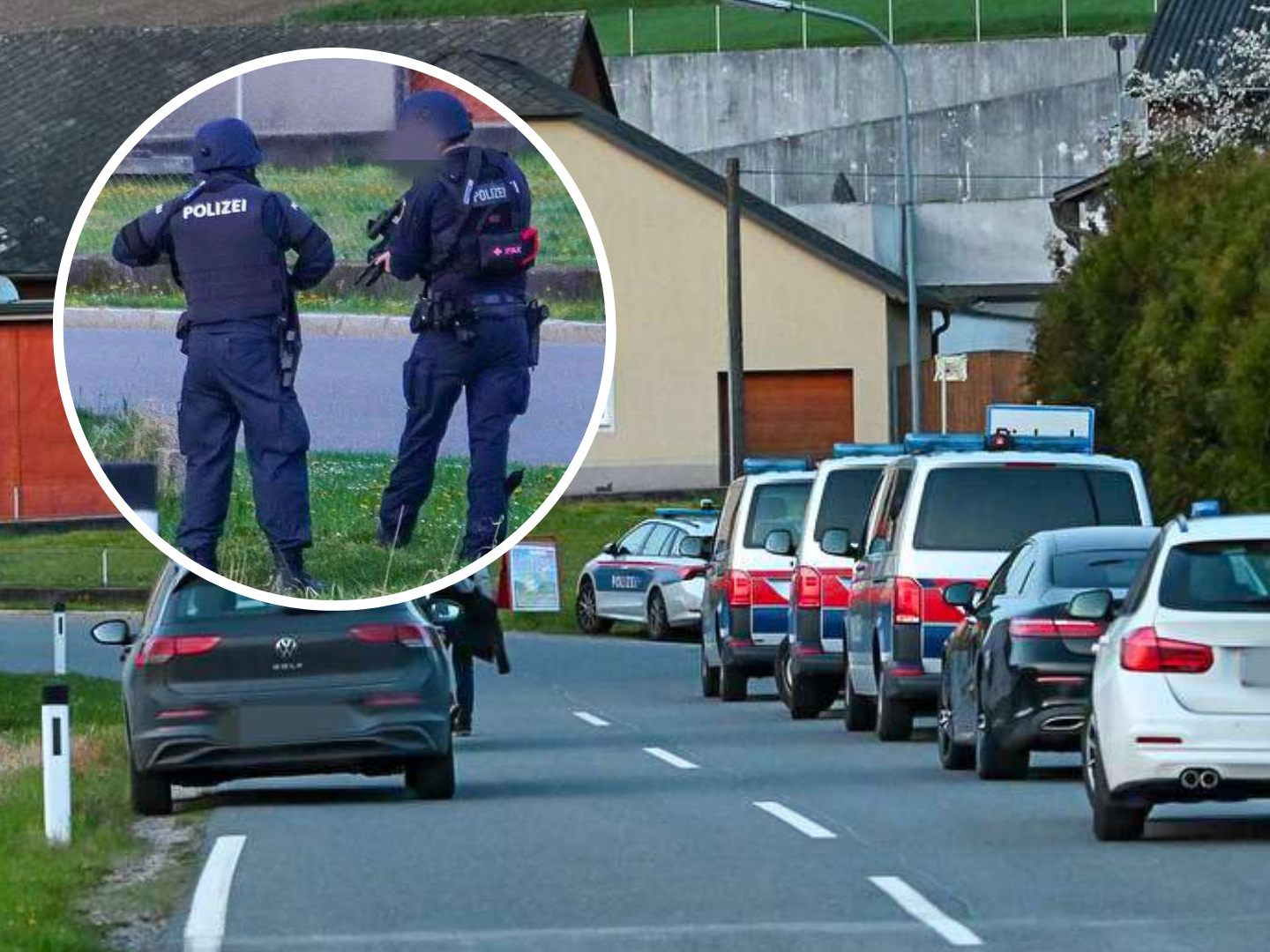 Großeinsatz von Polizei und Cobra nach Bluttat in Melk.