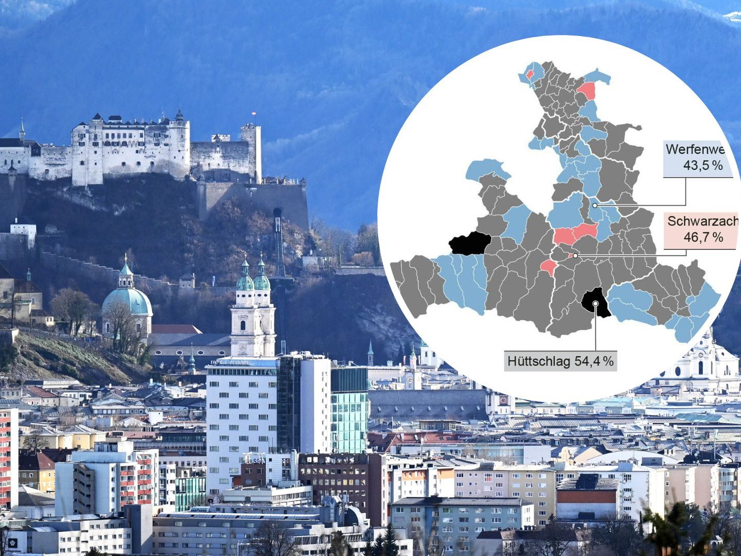So schnitten die Parteien in den Salzburger Gemeinden ab.