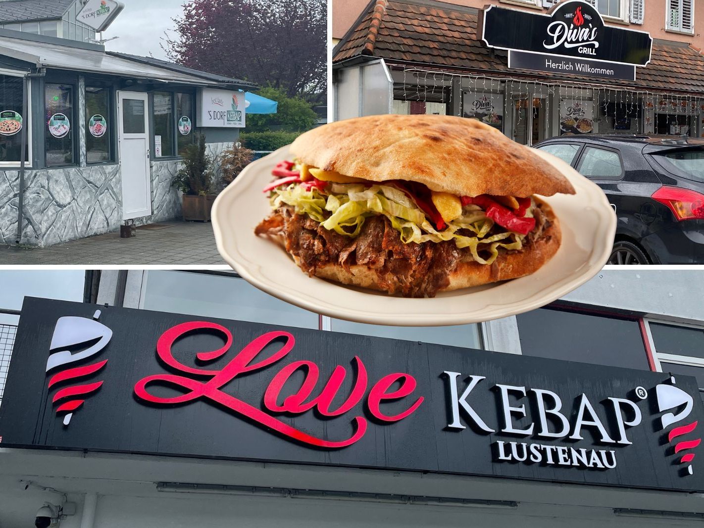 Die Top 3 Döner-Lokale in Lustenau.