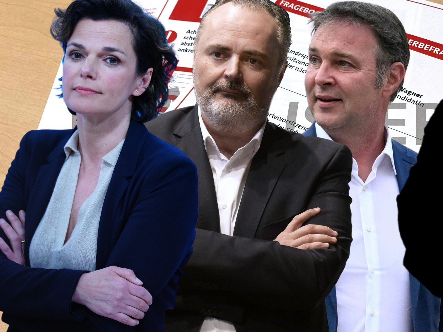 Genossen können für Rendi-Wagner, Doskozil, Babler oder "keine*n der genannten Bewerber*innen" stimmen.