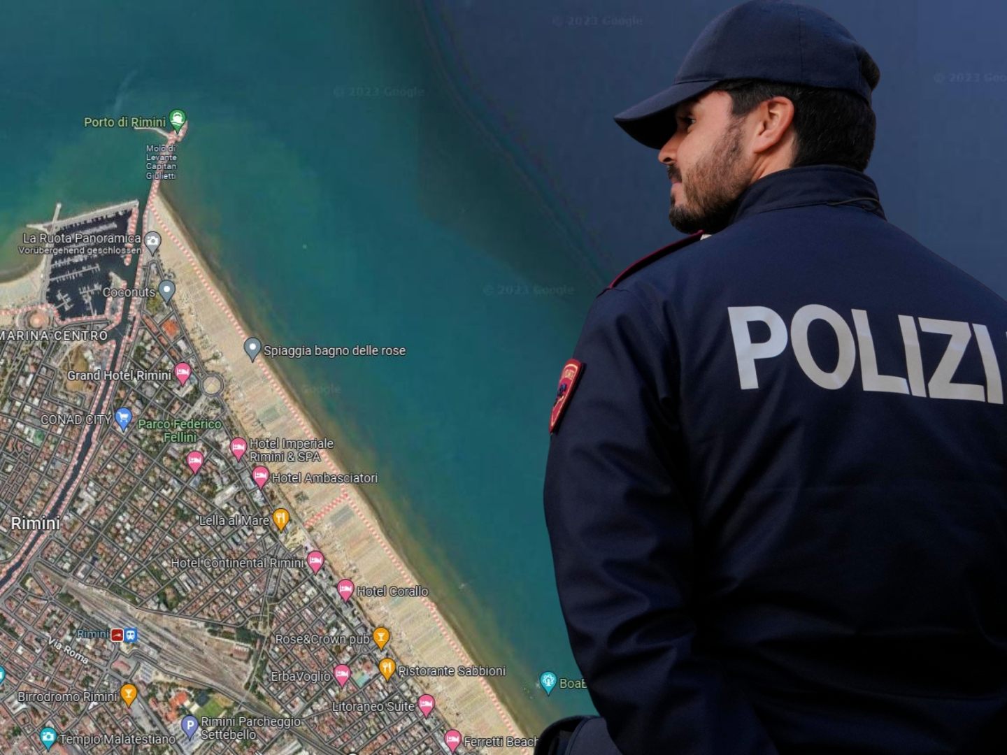 Ein italienischer Polizist wurde in Rimini zum Lebensretter. (Symbolbild)