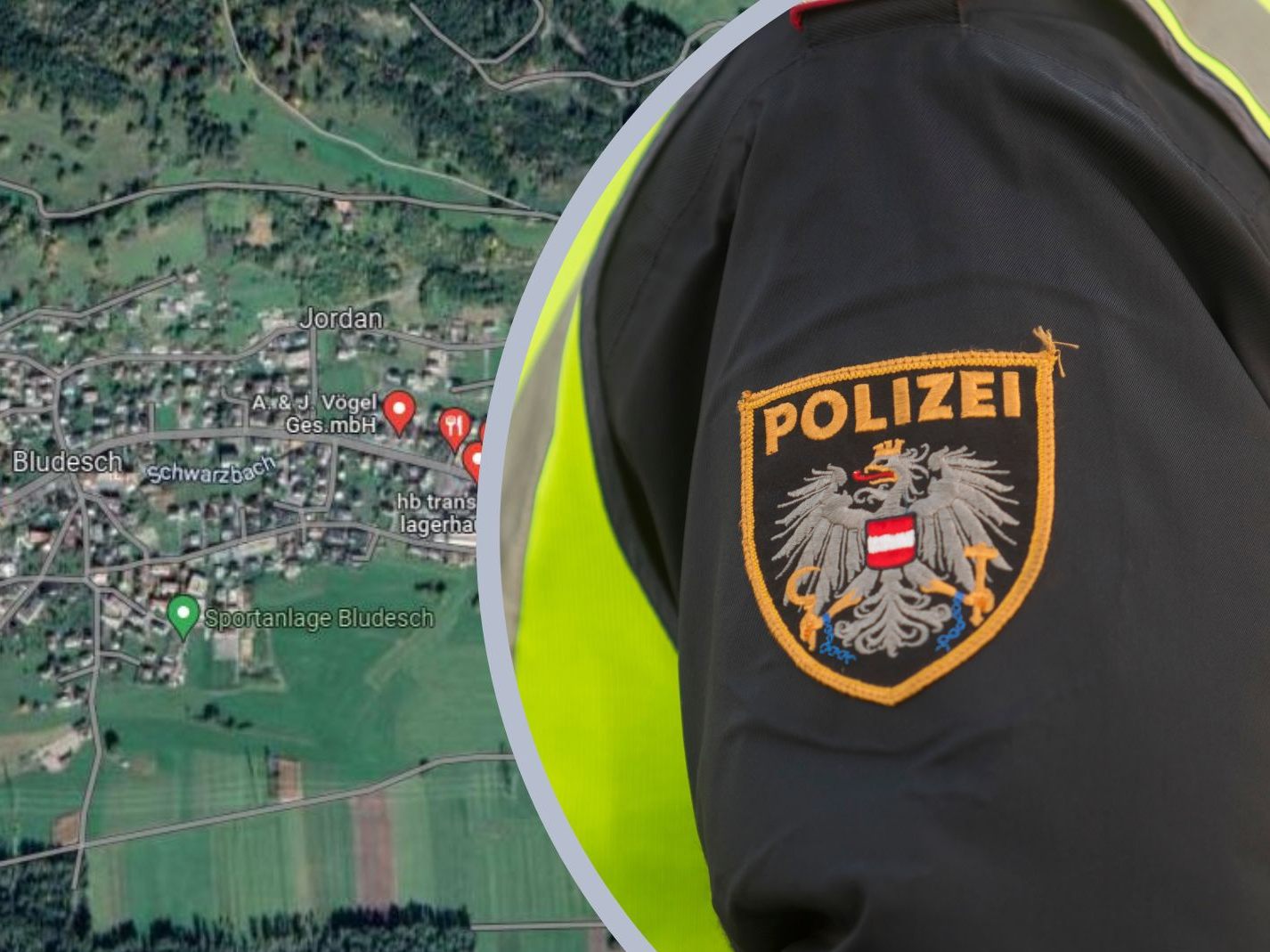 Mann attackierte Polizeibeamte in Bludesch.