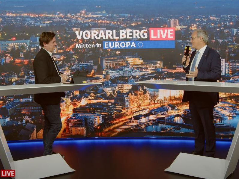 Harald Sonderegger bei "Vorarlberg LIVE".
