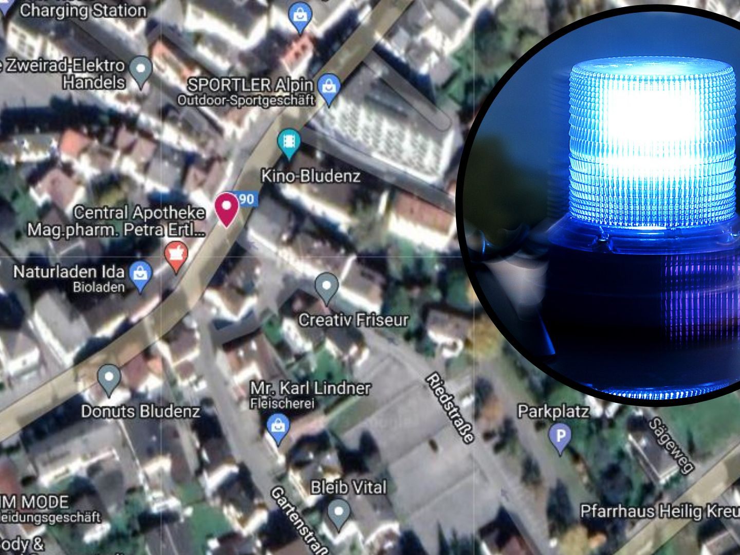 In Bludenz wurde bei einem Unfall mit Fahrerflucht eine 14-Jährige verletzt.