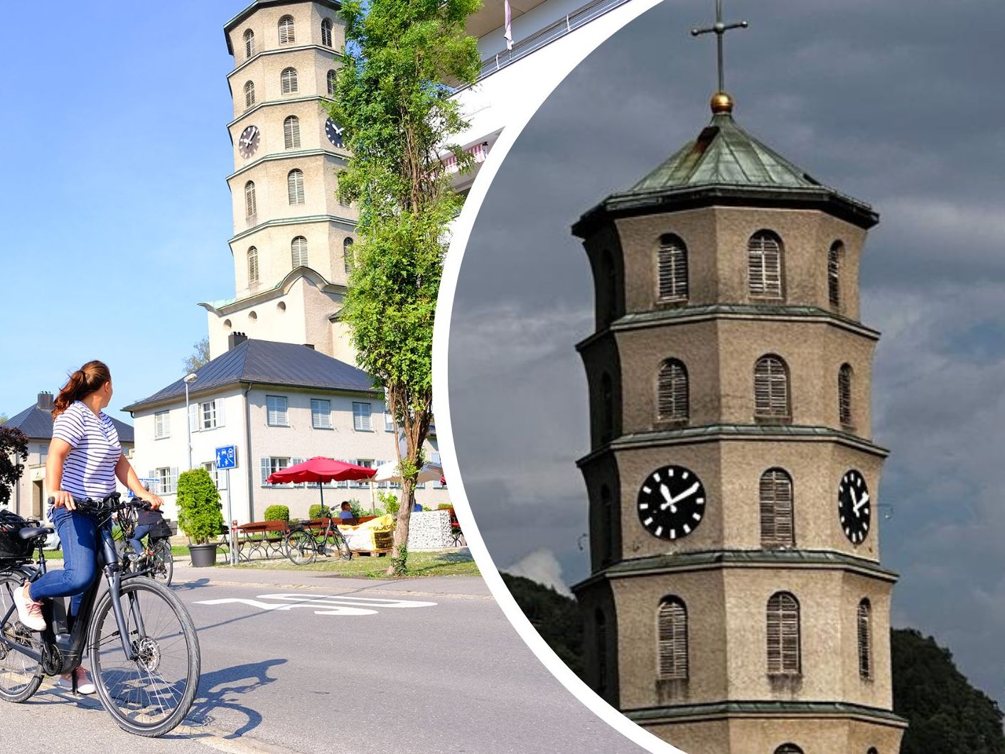 Die Uhr bei der Pfarrkirche Mariahilf steht derzeit still.