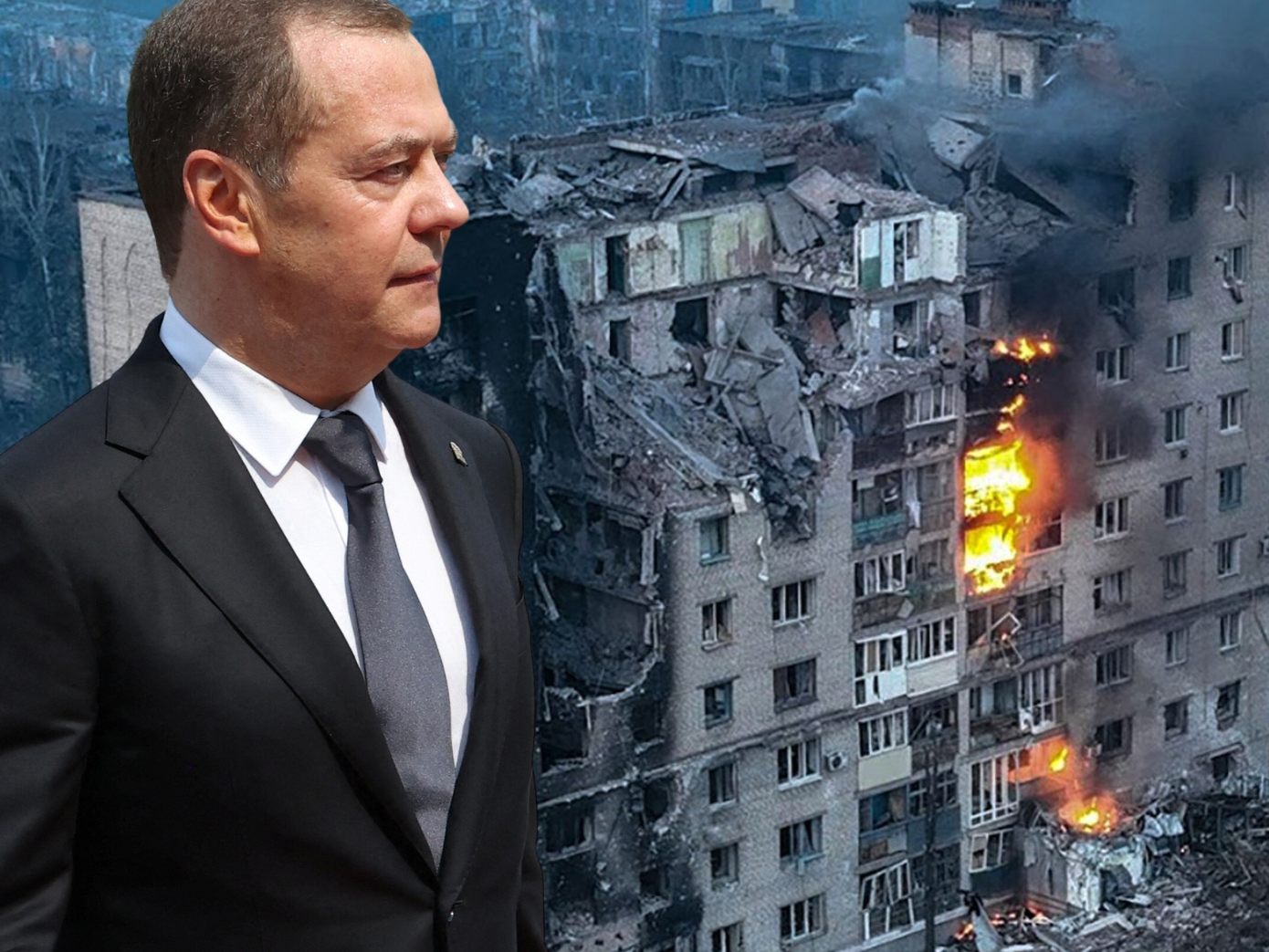 Der Vize-Chef des russischen Sicherheitsrates und Ex-Präsident skizzierte auf seinem Telegram-Kanal seine Versionen für den Ausgang des Krieges in der Ukraine.