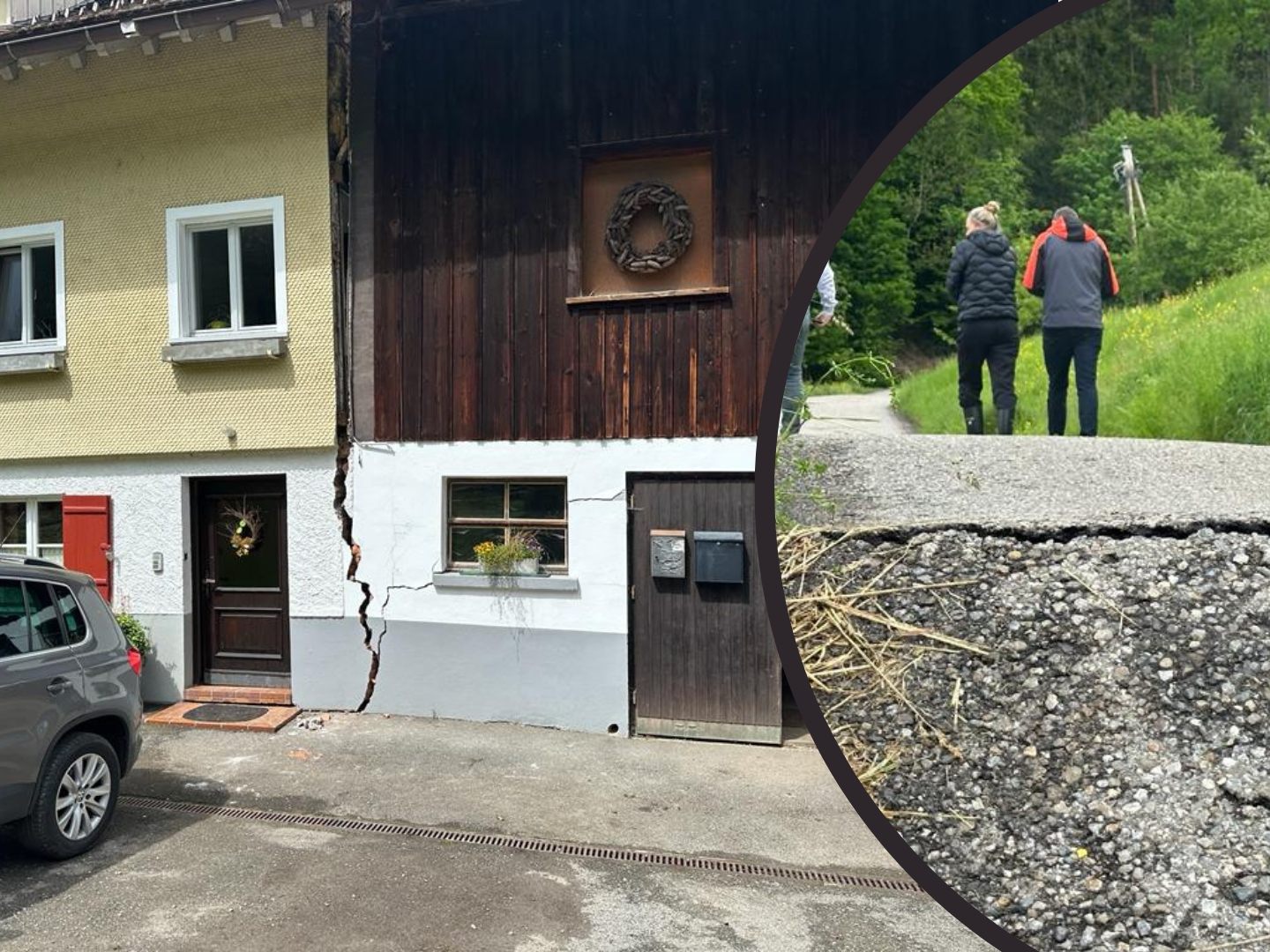 Vier Häuser müssen evakuiert werden.