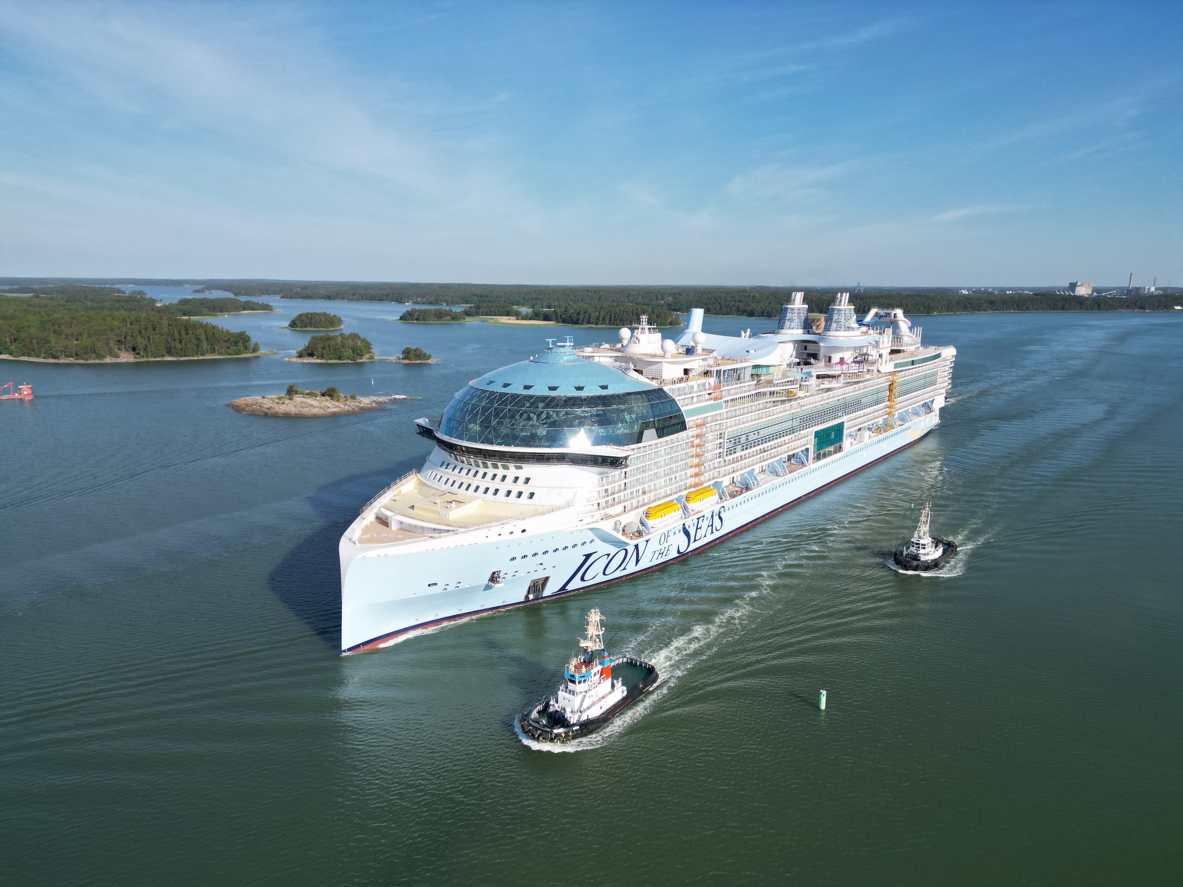 Die "Icon of the Seas" ist das größte Kreuzfahrtschiff der Welt.
