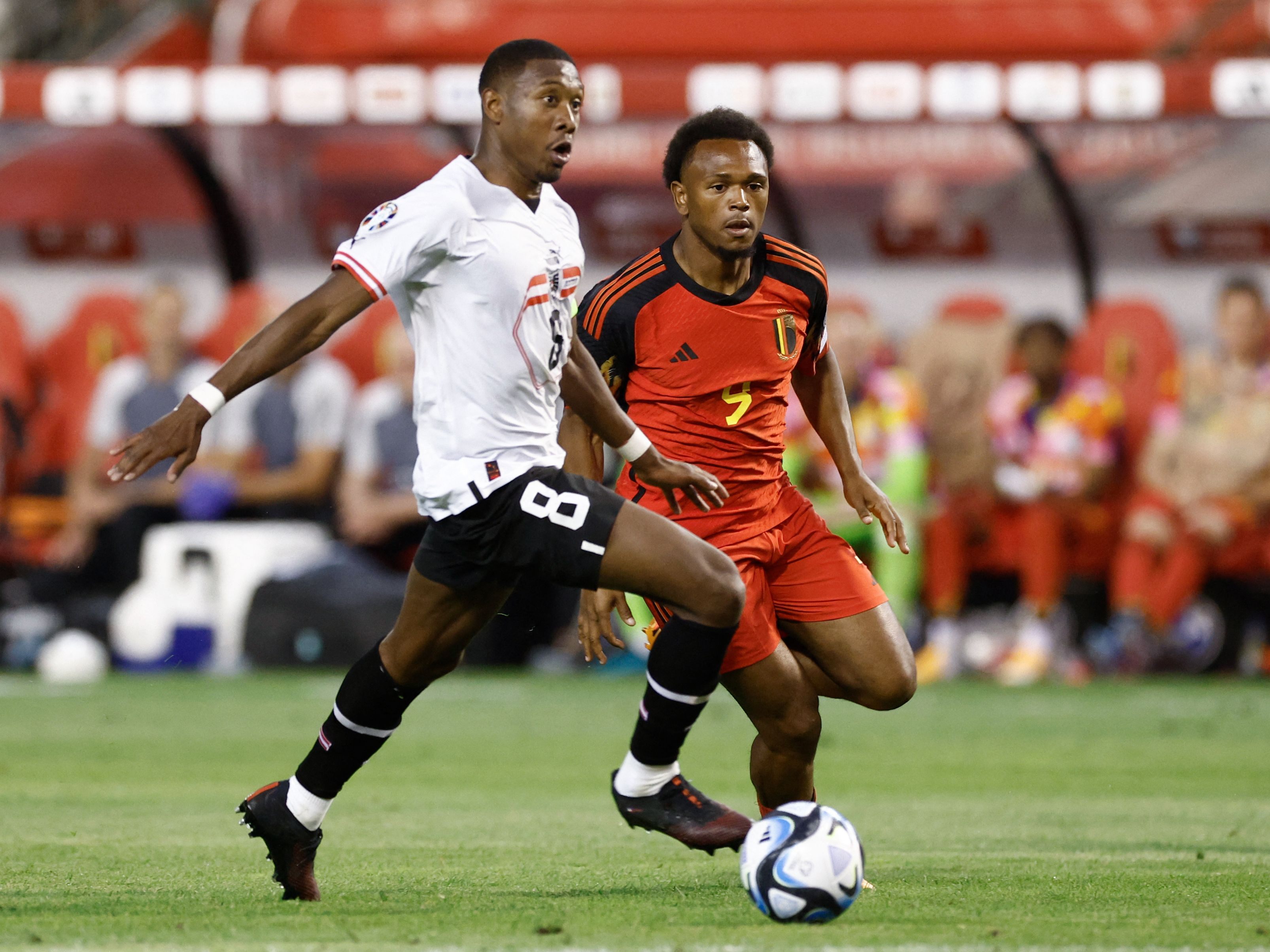 David Alaba machte gegen Belgien sein 100. Spiel für Österreich.