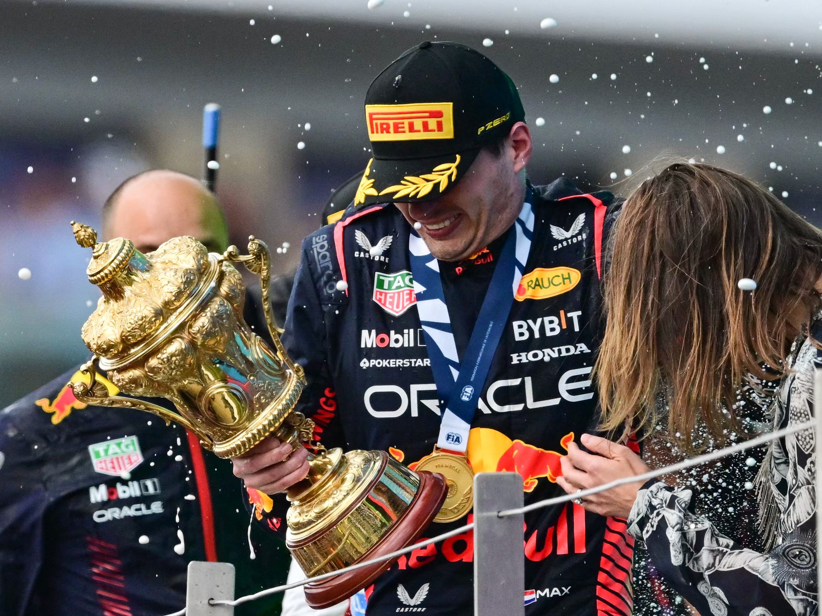 Max Verstappen durfte auch in Silverstone wie gewohnt jubeln.