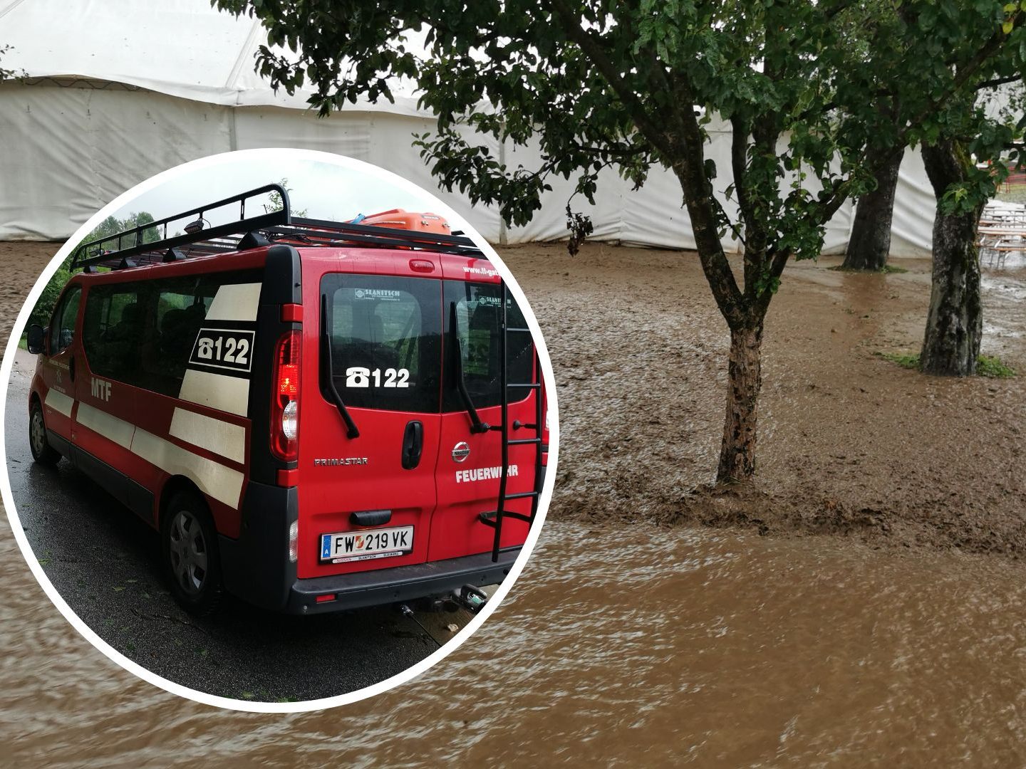 Unwetter haben im Bezirk Völkermarkt für Überschwemmungen und Vermurungen gesorgt.