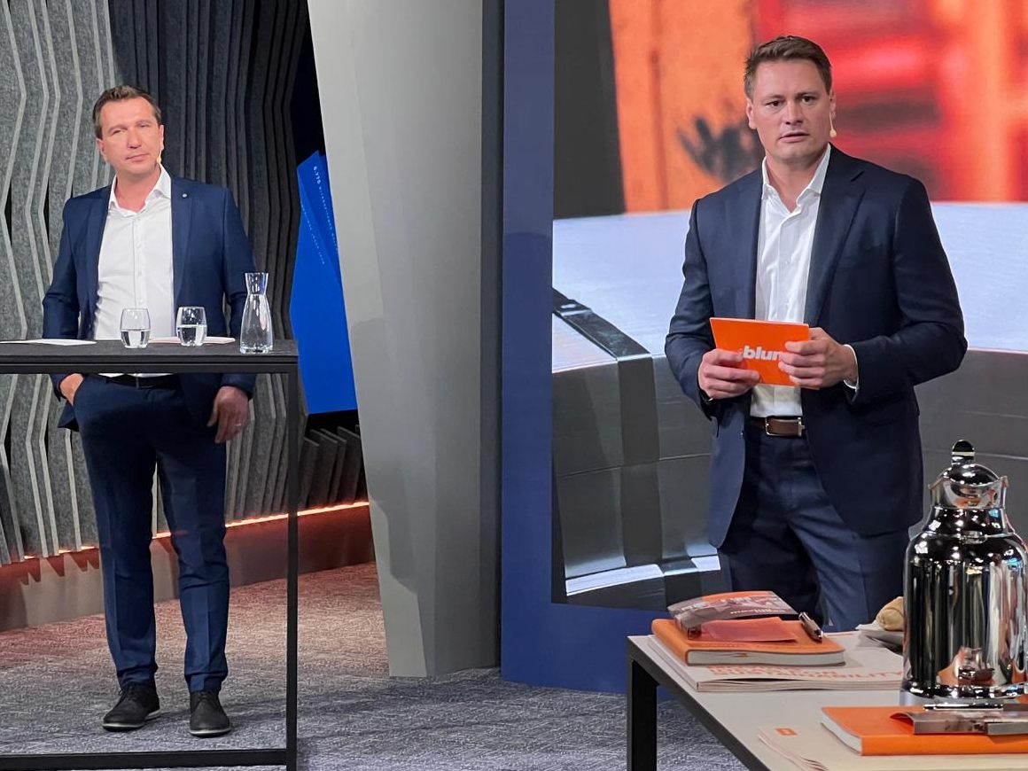 Die Geschäftsführer Philipp (l.) und Martin Blum (r.) präsentierten die Zahlen für das Geschäftsjahr 2022/23.