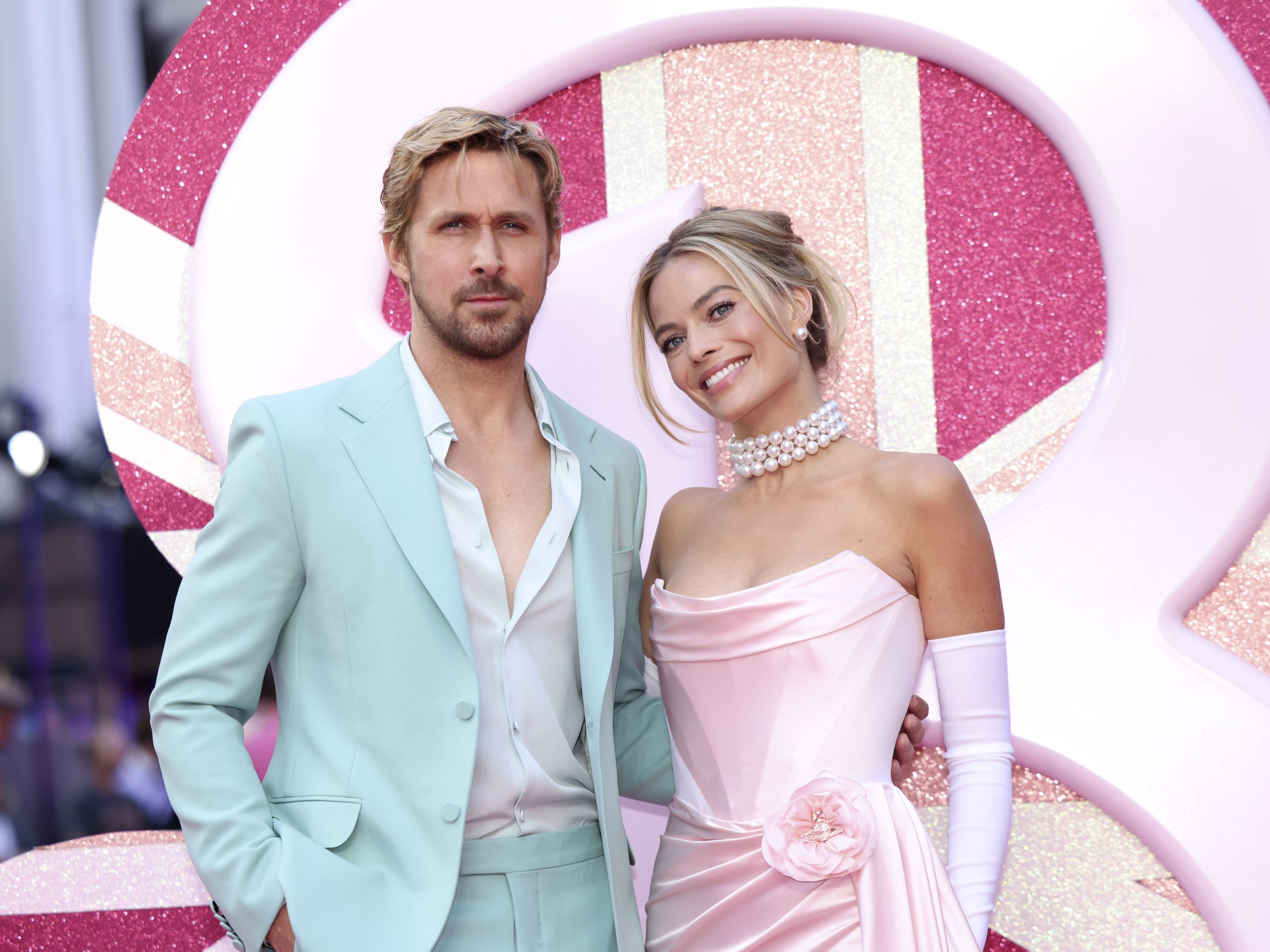 Ryan Gosling und Margot Robbie bei der Premiere.