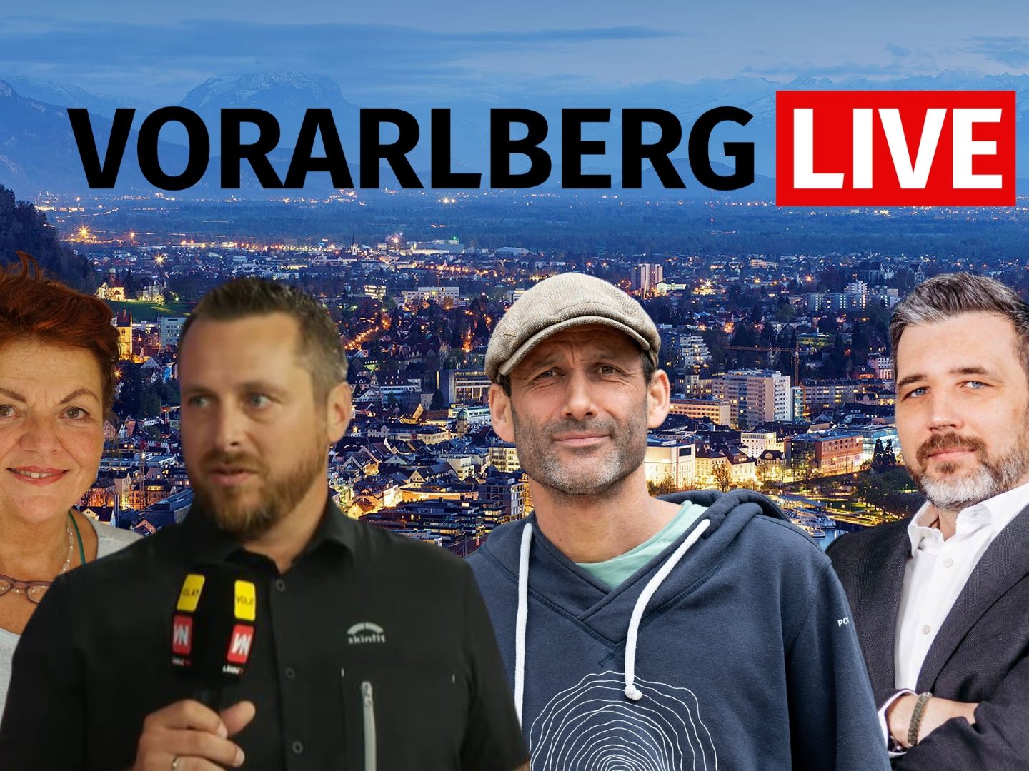 Brigitte Pregenzer, Björn Lamprecht und Herwig Bauer am Freitag bei "Vorarlberg LIVE".