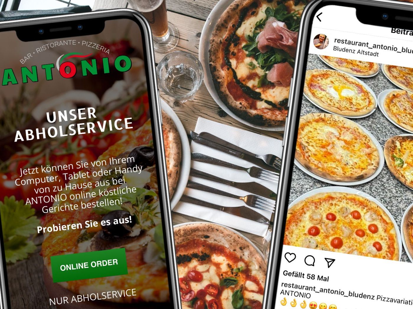 Bei Antonio werden Sie mit frisch zubereiteten italienischen und österreichischen Spezialitäten verwöhnt.