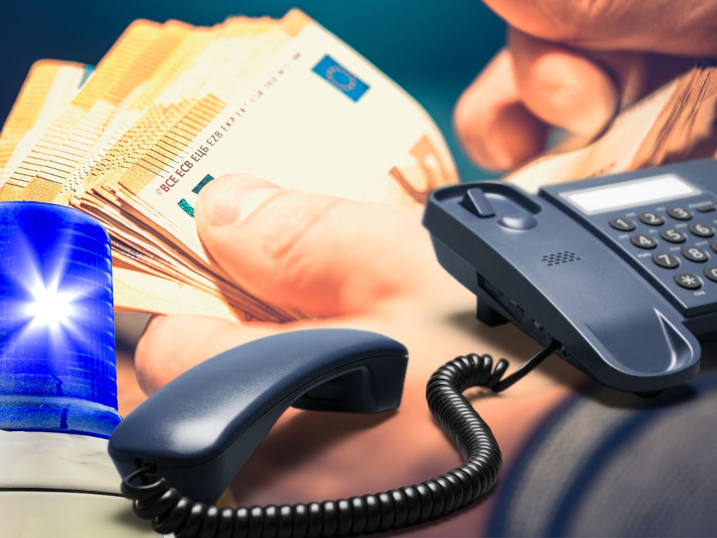 Eine Frau übergab 40.300 Euro an vermeintliche Polizisten.