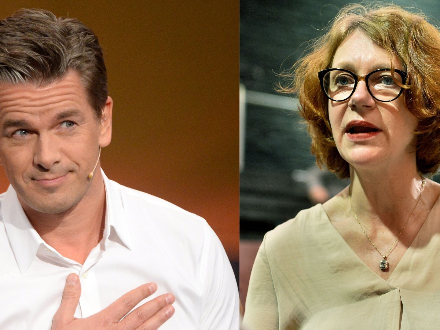 Markus Lanz und Ulrike Guerot.