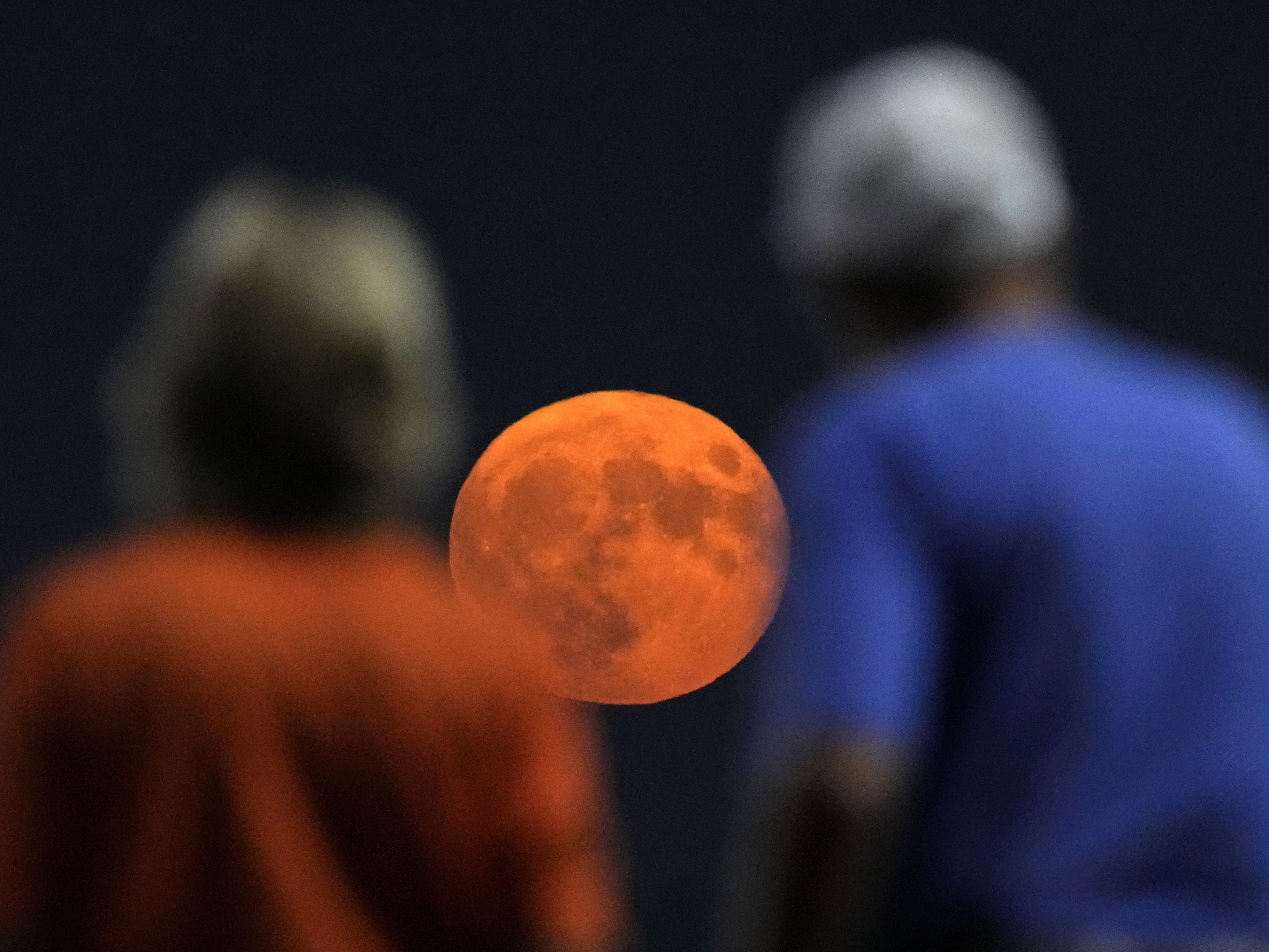 Der Supermond über Kansas City.