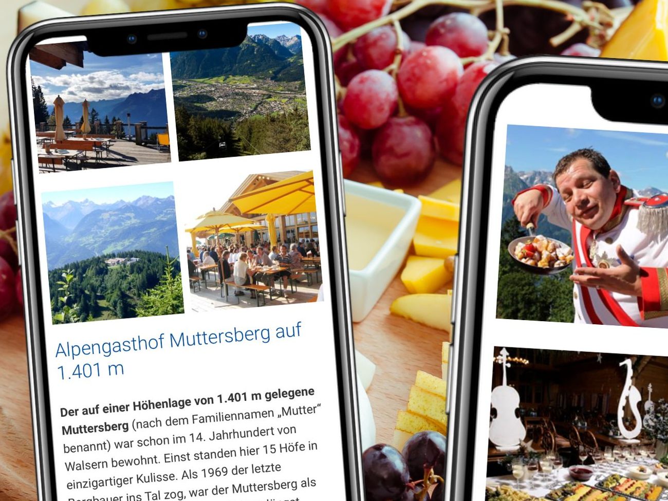 Der Alpengasthof Muttersberg bietet nicht nur frische Bergluft, sondern auch eine exzellente Küche.