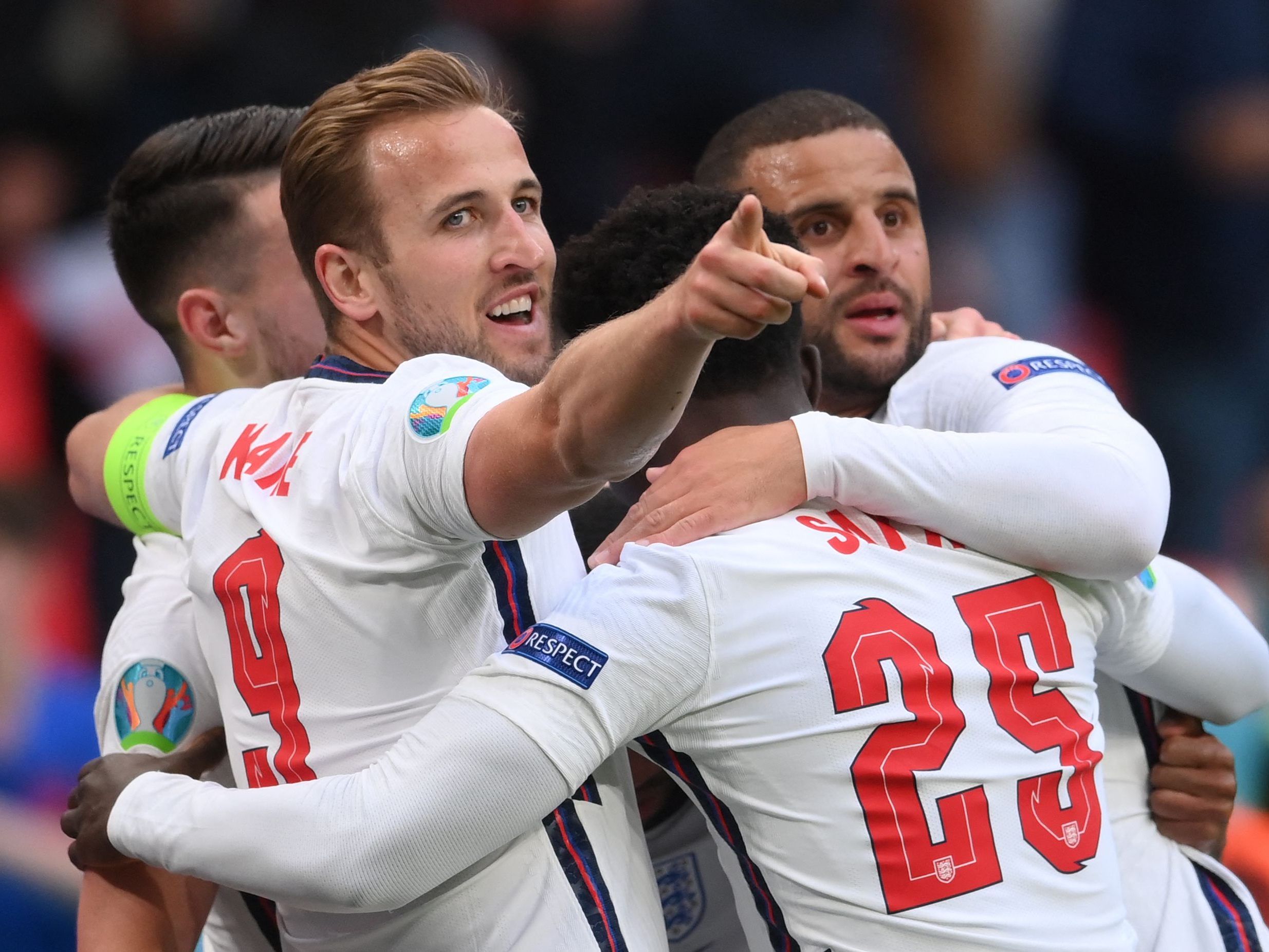 "Three Lions"-Kollgen: Harry Kane und Kyle Walker.