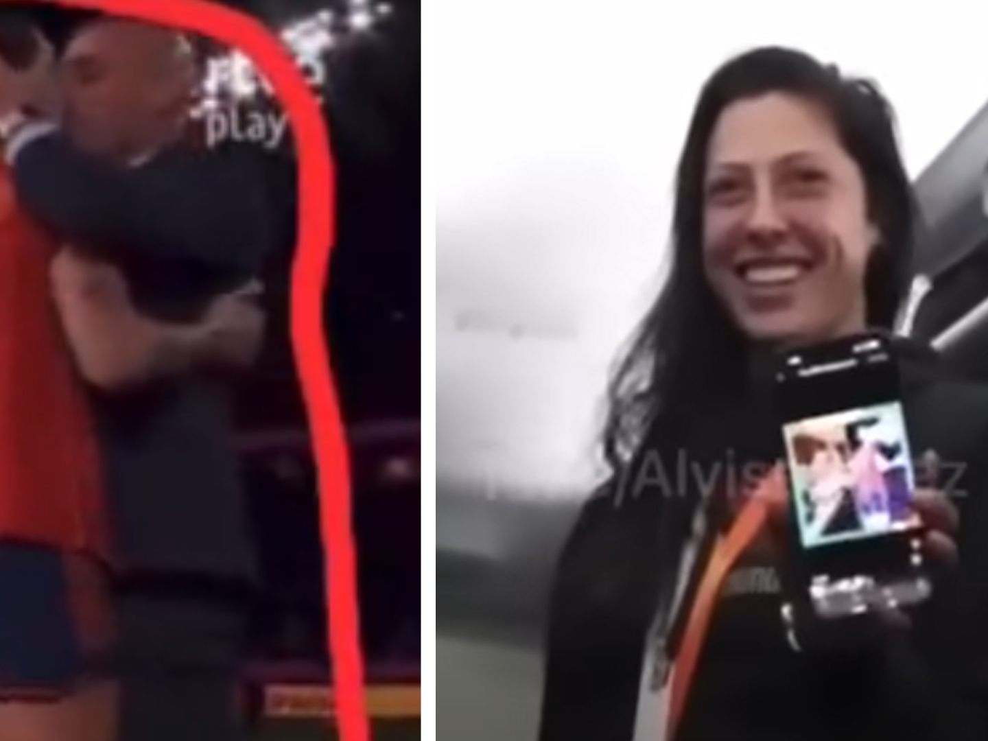 Spaniens Verbandsboss Luis Rubiales sorgte mit einem ungefragten Kuss auf den Mund von Spielerin Jennifer Hermoso für Empörung.