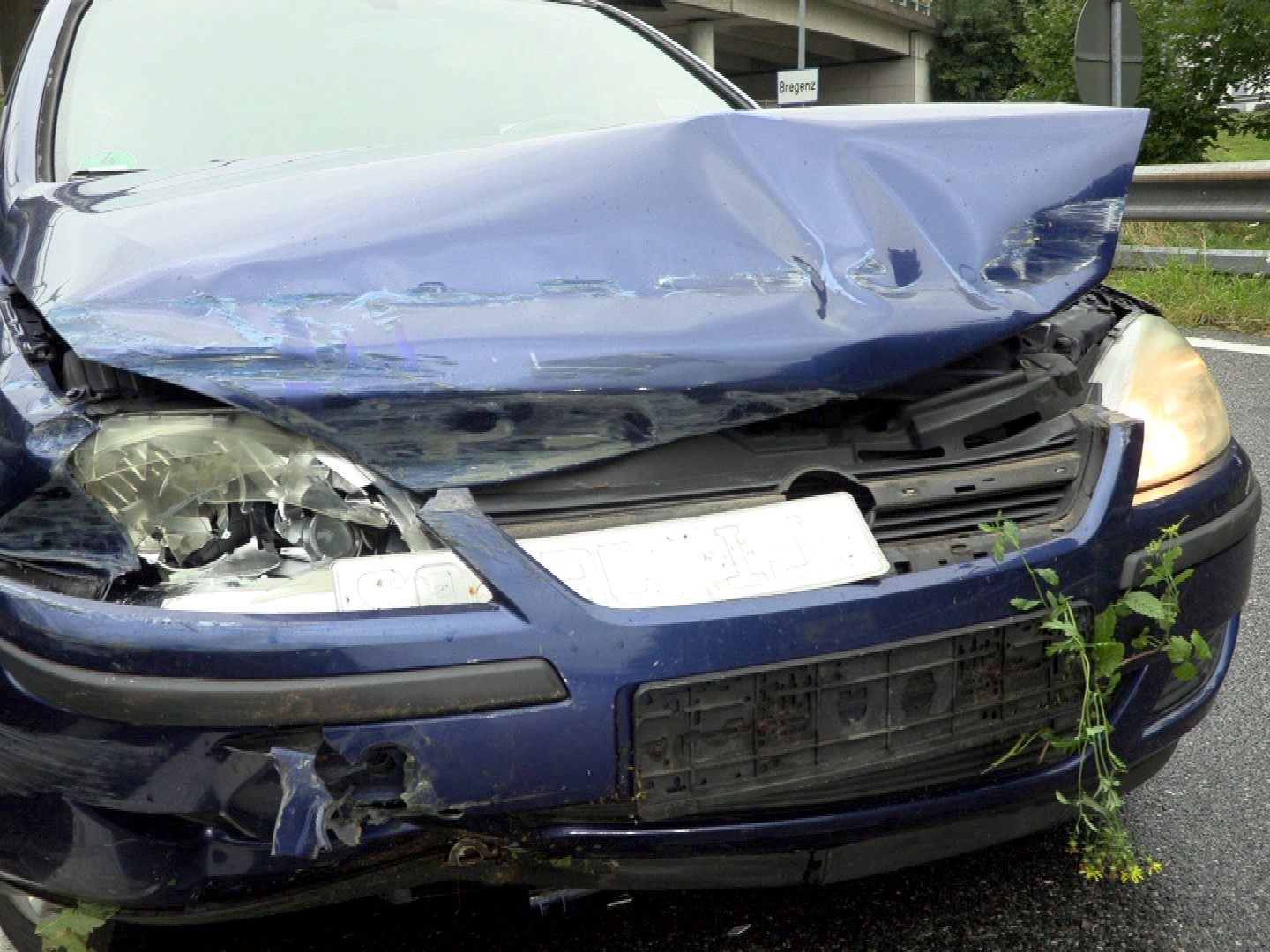 Geisterfahrer-Unfall beim Weidachknoten