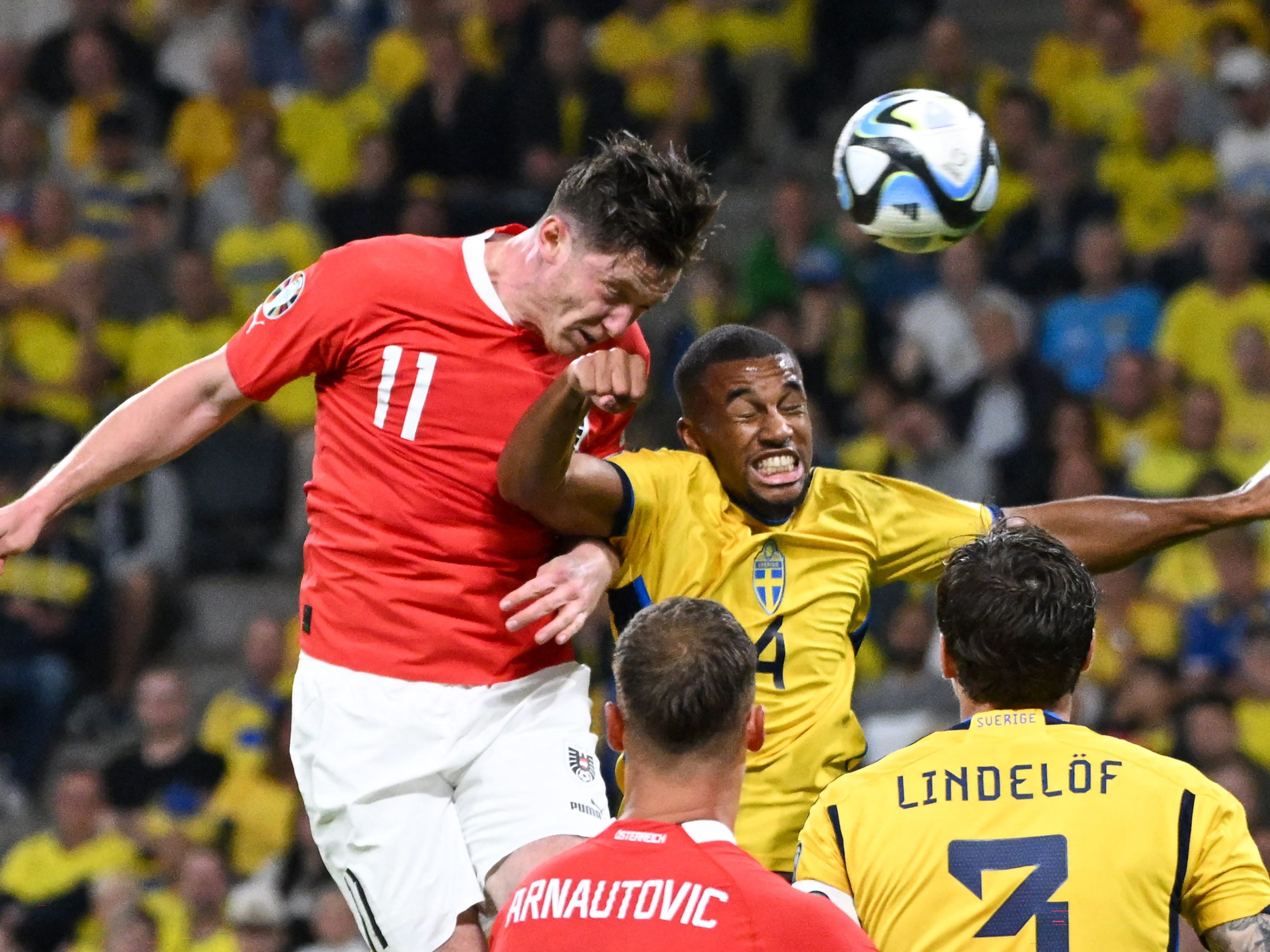 Das erste Österreich-Tor gegen Schweden ging auf das Konto von Michael Gregoritsch.